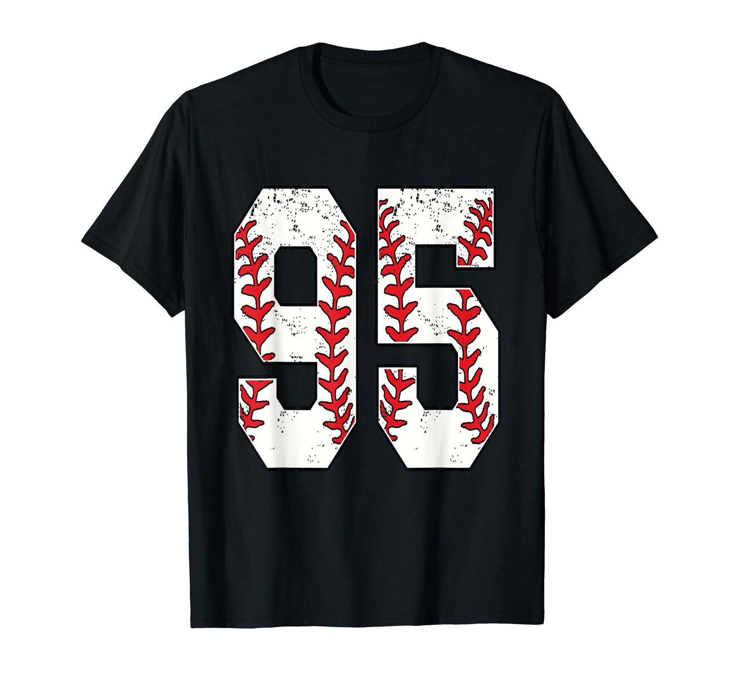 Number 95 Baseball 95 Jersey Number T-Shirt - Fun Novelty Design Unisex - T-Shirt, Sweatshirt, Hoodie