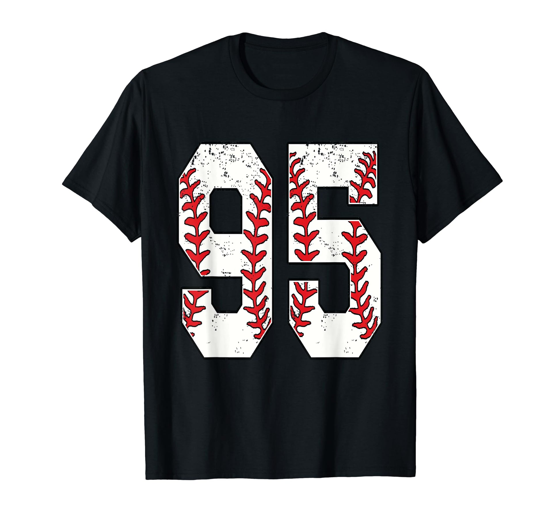 Number 95 Baseball 95 Jersey Number T-Shirt - Fun Novelty Design Unisex - T-Shirt, Sweatshirt, Hoodie