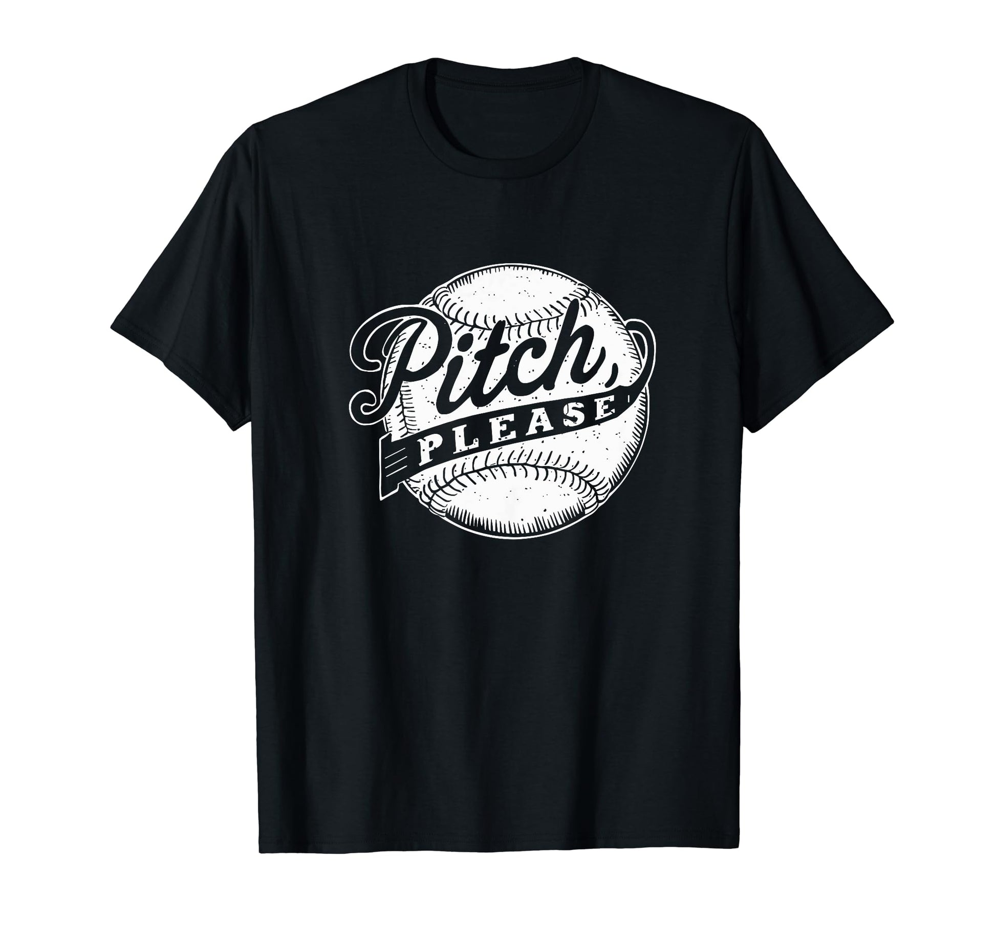 Pitching Baseball Player Pitch Please T-Shirt - Trendy Graphic for Adults - T-Shirt, Sweatshirt, Hoodie