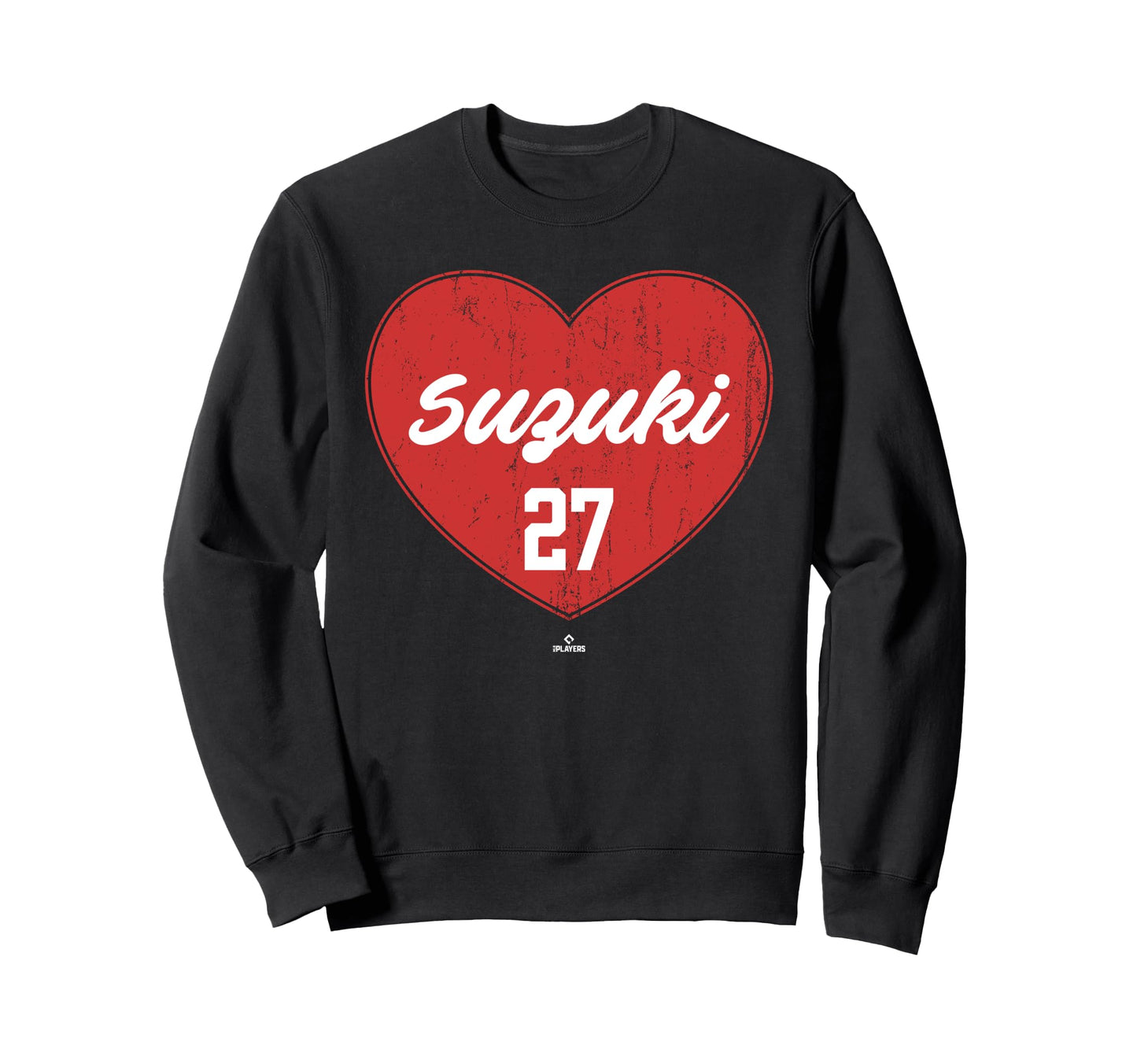 Distressed Heart Seiya Suzuki Sweatshirt - Fun Novelty Design Men Women - T-Shirt, Sweatshirt, Hoodie