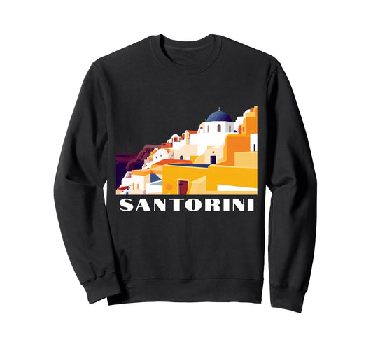 Art Deco Greece Postcard Art Tourist Sweatshirt - Unique Graphic Unisex - T-Shirt, Sweatshirt, Hoodie
