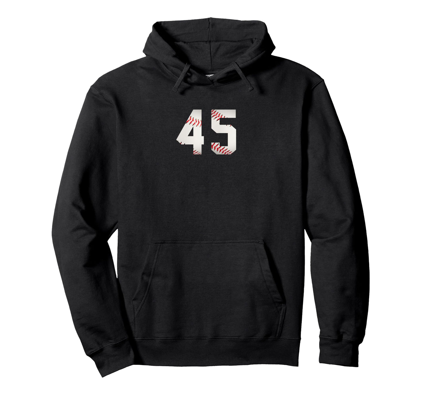 Number 45 Minimalist Birthday Baseball Hoodie - Minimalist Print Unisex - T-Shirt, Sweatshirt, Hoodie