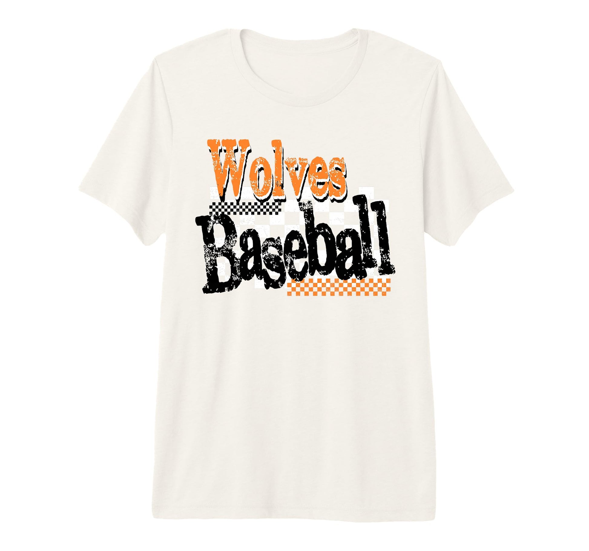Wolves Checkered Baseball Mom Game T-Shirt - Aesthetic Graphic Men Women - T-Shirt, Sweatshirt, Hoodie