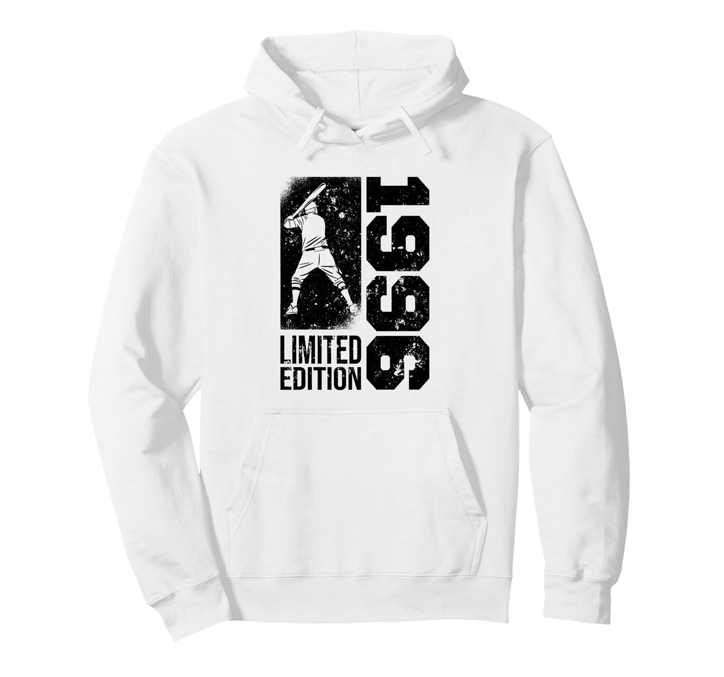 Baseball Player Born 1996 Birthday Hoodie - Custom Art Print for Adults - T-Shirt, Sweatshirt, Hoodie
