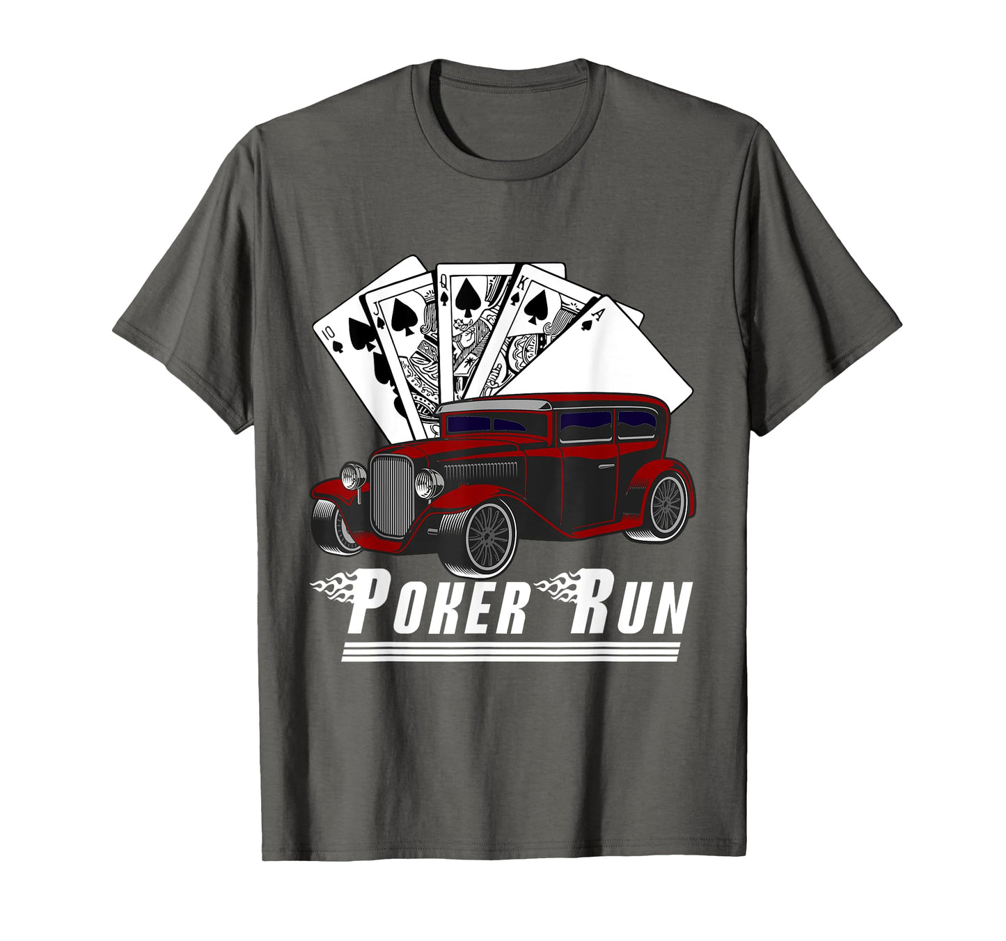 Hot Rod Sedan Poker Run Rat Rod T-Shirt - Casual Everyday Wear Men Women - T-Shirt, Sweatshirt, Hoodie