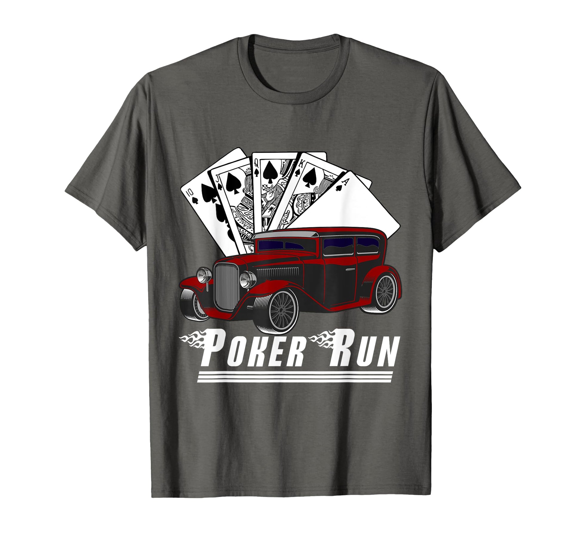 Hot Rod Sedan Poker Run Rat Rod T-Shirt - Casual Everyday Wear Men Women - T-Shirt, Sweatshirt, Hoodie