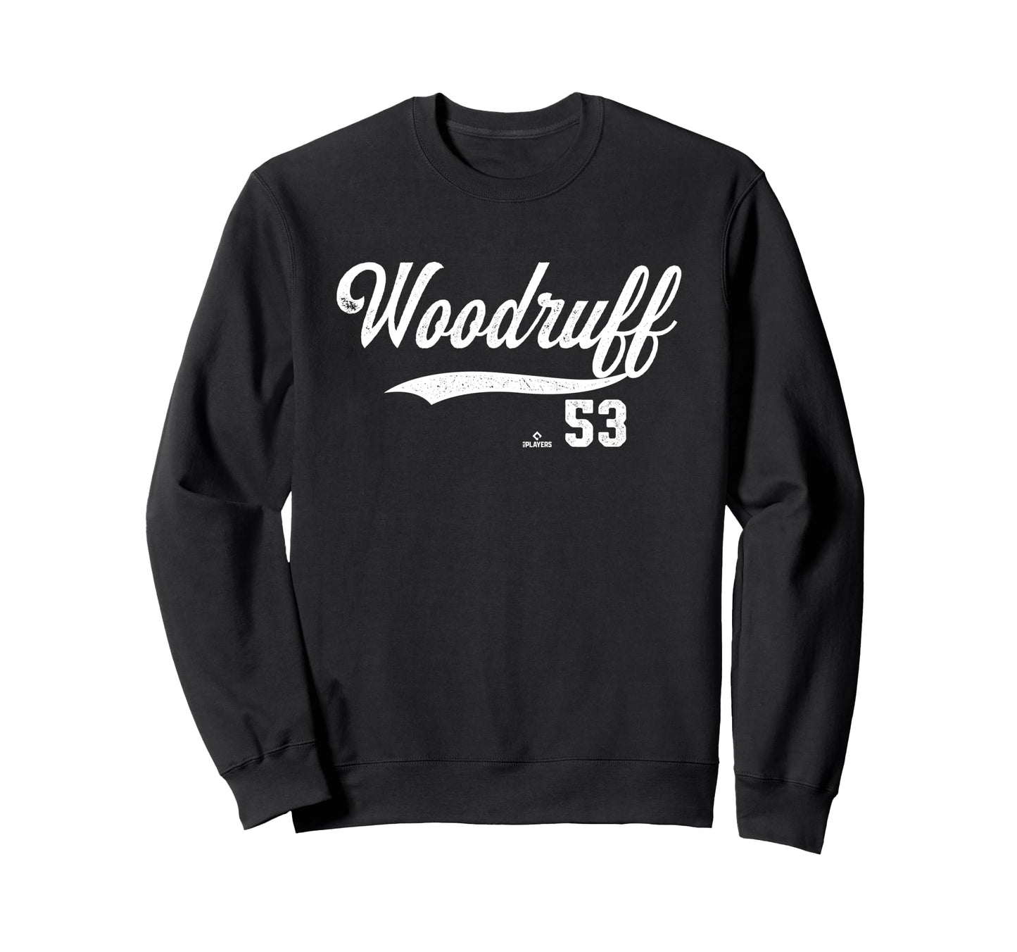 Distressed Swoosh Brandon Sweatshirt - Casual Everyday Wear for Adults - T-Shirt, Sweatshirt, Hoodie
