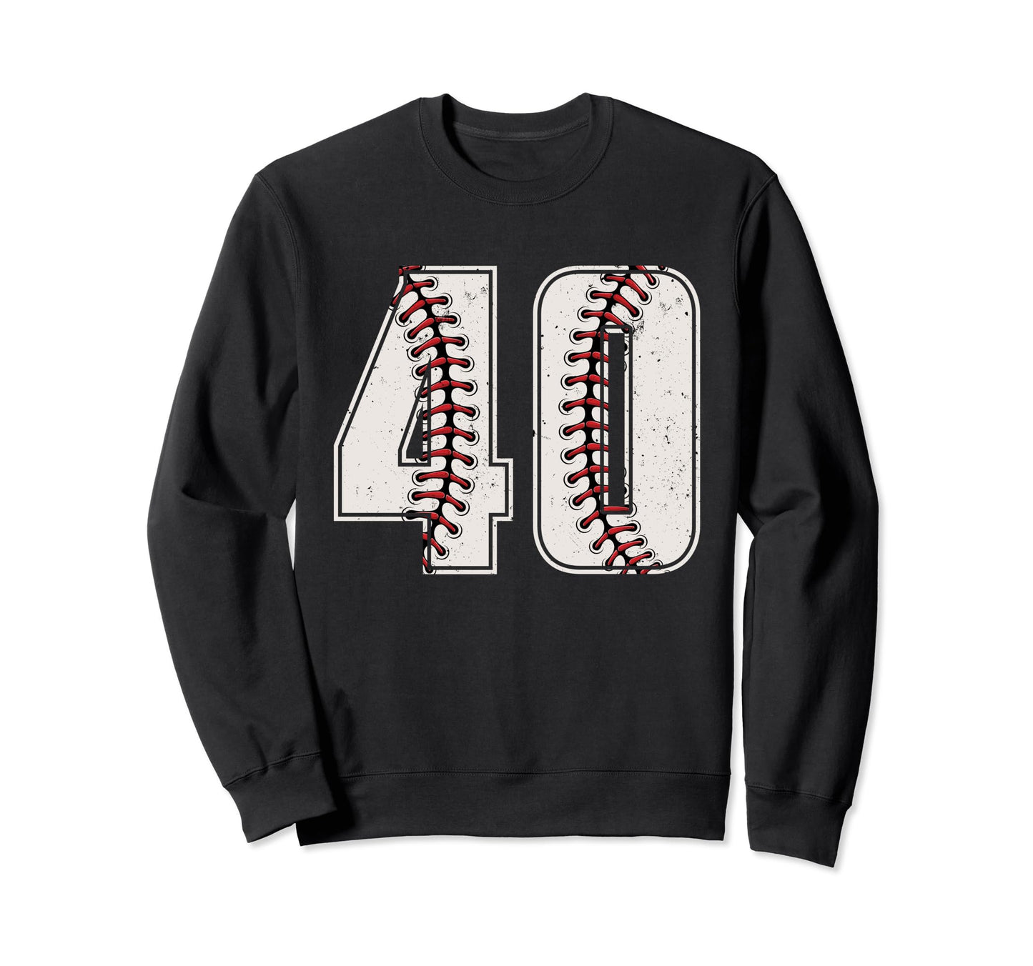Baseball Player Number 40 Forty Sweatshirt - Custom Art Print Unisex - T-Shirt, Sweatshirt, Hoodie