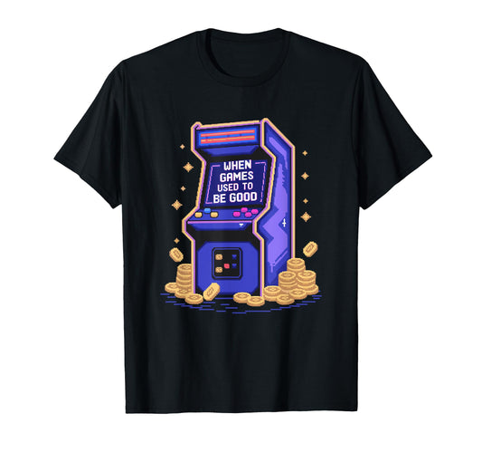 Arcade Machine Joystick Nostalgic T-Shirt - Unique Graphic for Adults - T-Shirt, Sweatshirt, Hoodie
