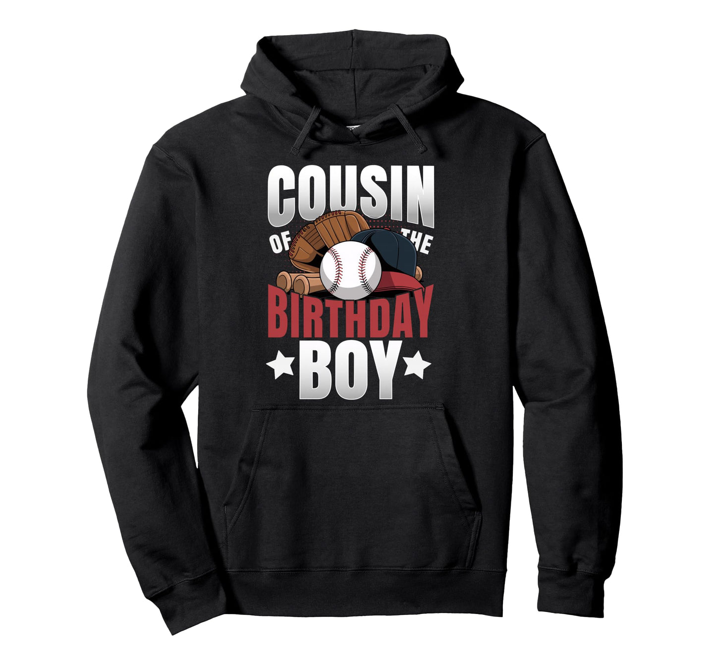 Cousin Birthday Matching Baseball Hoodie - Unique Graphic Men Women - T-Shirt, Sweatshirt, Hoodie