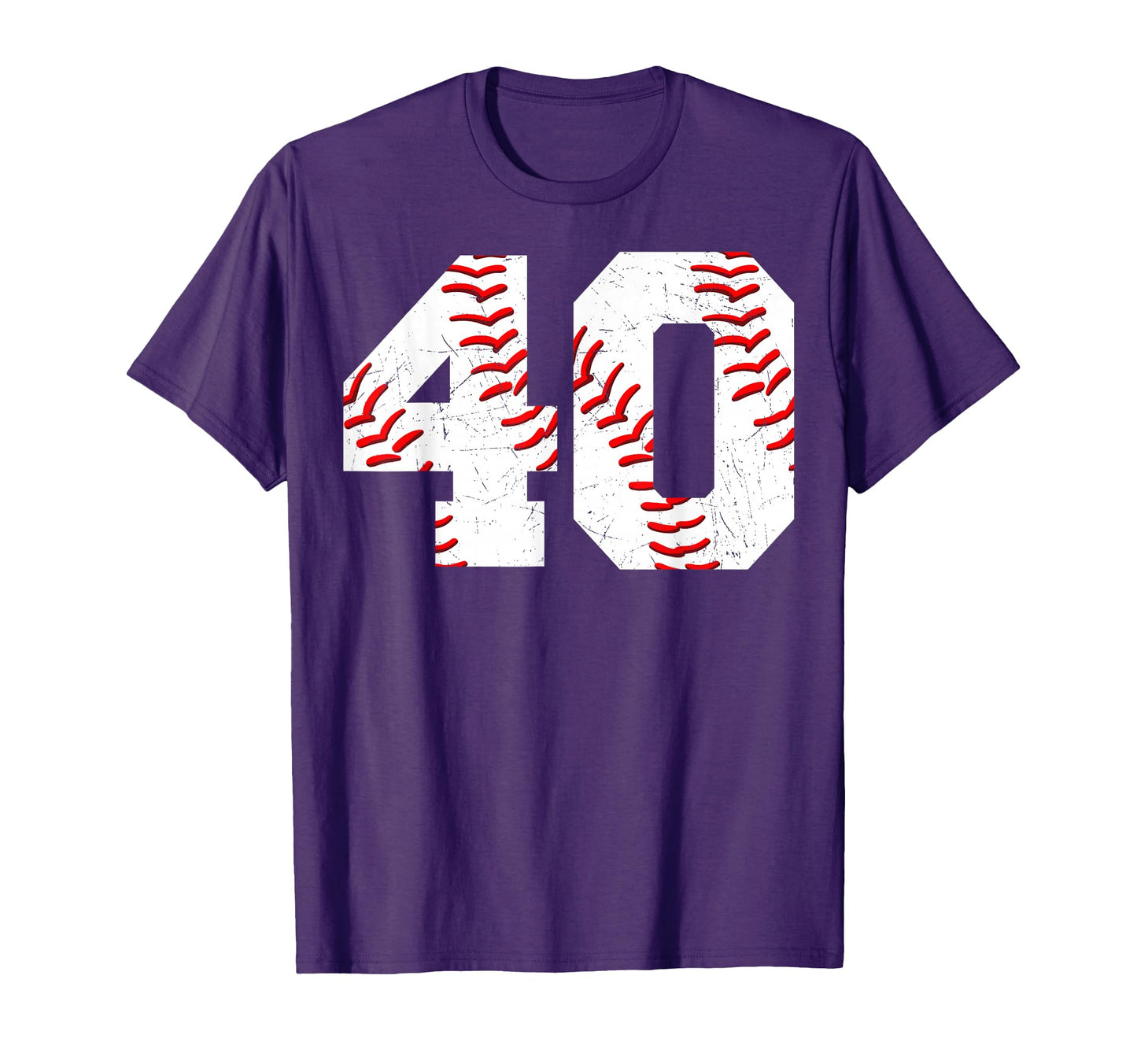 40 Birthday Baseball Theme Bday T-Shirt - Fun Novelty Design for Adults - T-Shirt, Sweatshirt, Hoodie