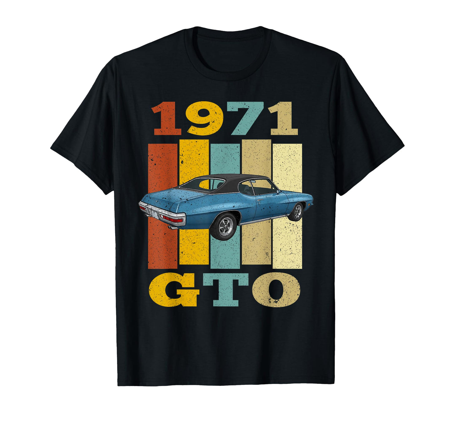 71 1971 Gto Silhouette Muscle Car T-Shirt - Streetwear Style Unisex - T-Shirt, Sweatshirt, Hoodie