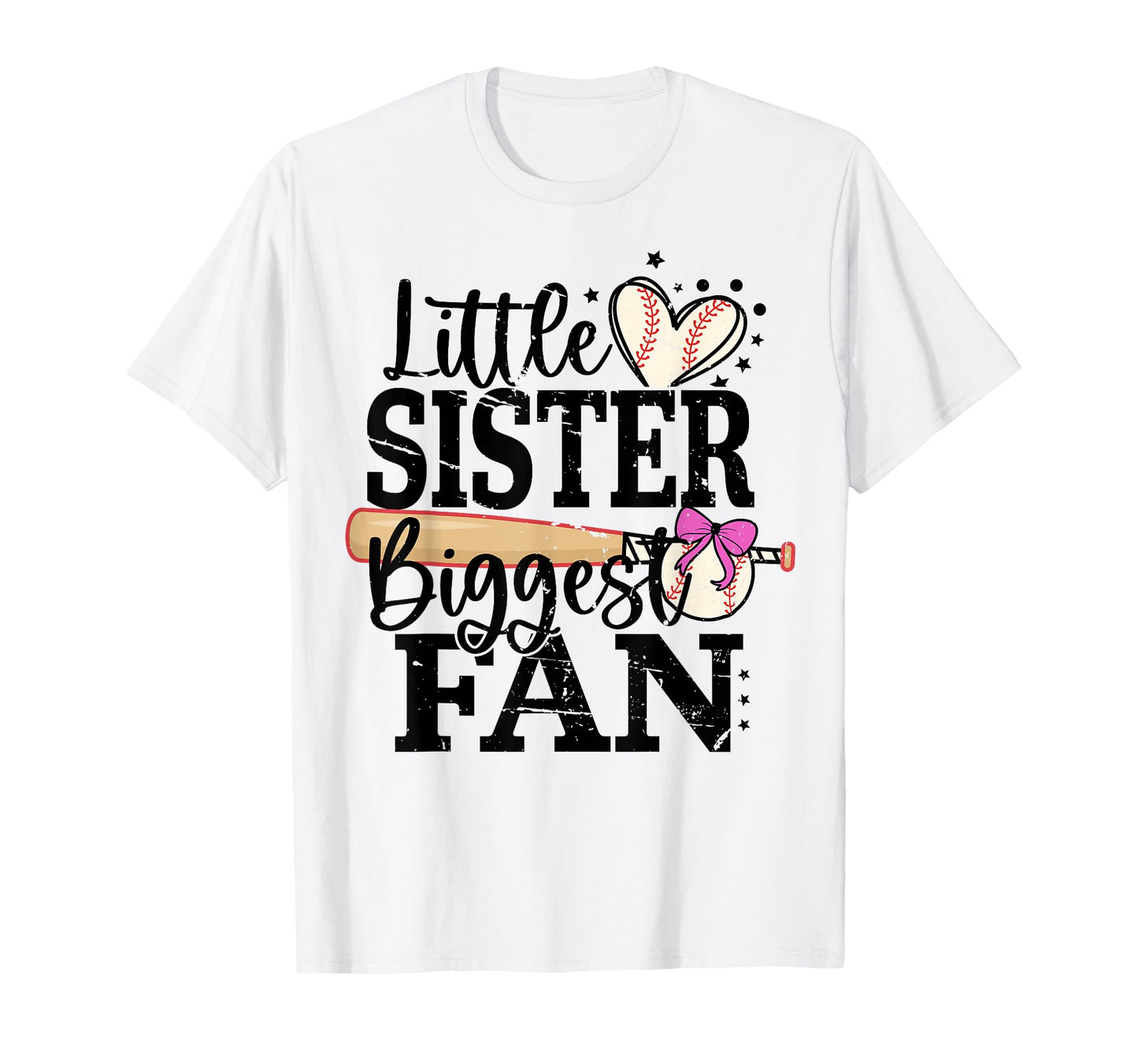 Baseball Little Sister Biggest T-Shirt - Casual Everyday Wear Men Women - T-Shirt, Sweatshirt, Hoodie