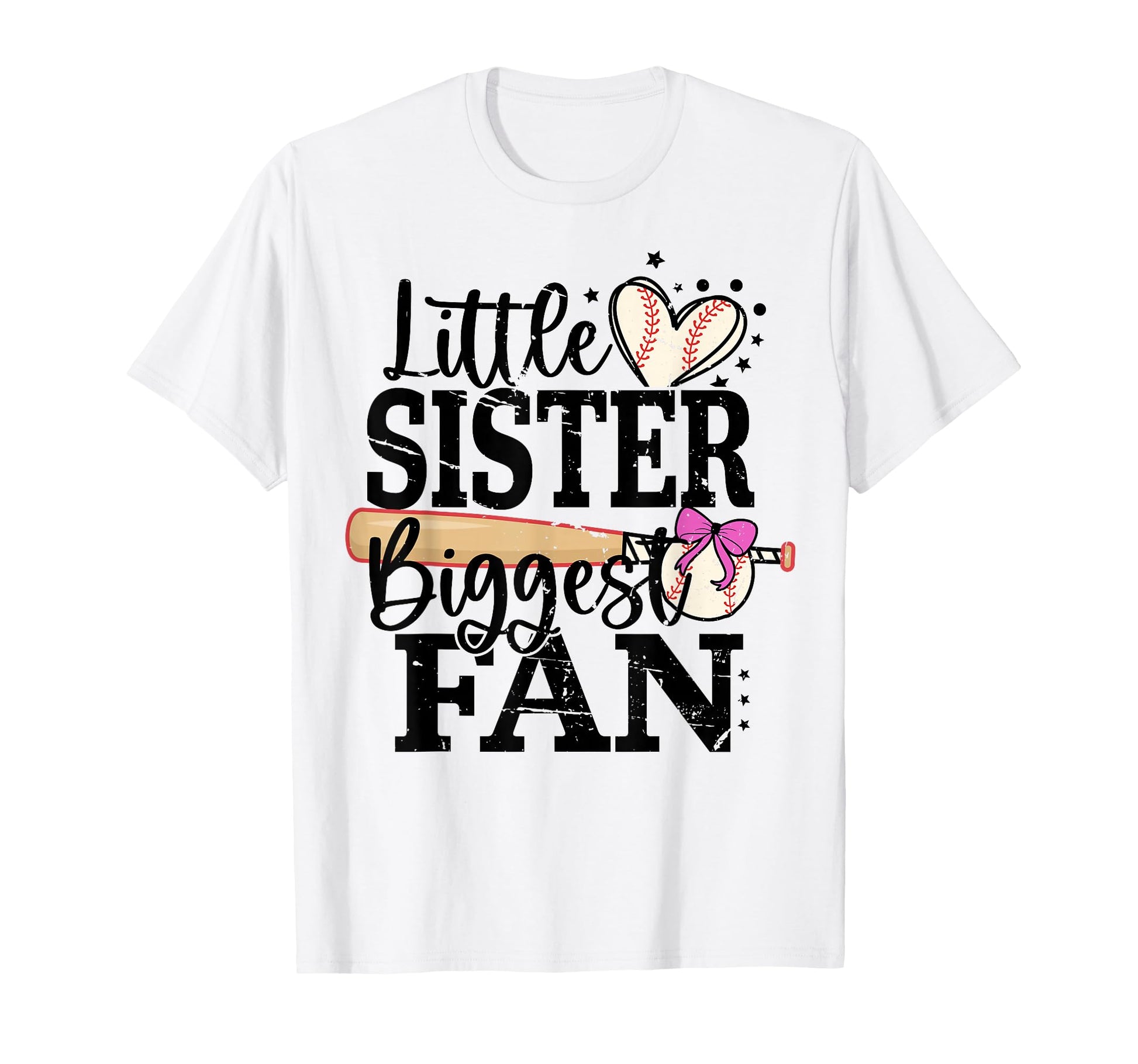 Baseball Little Sister Biggest T-Shirt - Casual Everyday Wear Men Women - T-Shirt, Sweatshirt, Hoodie