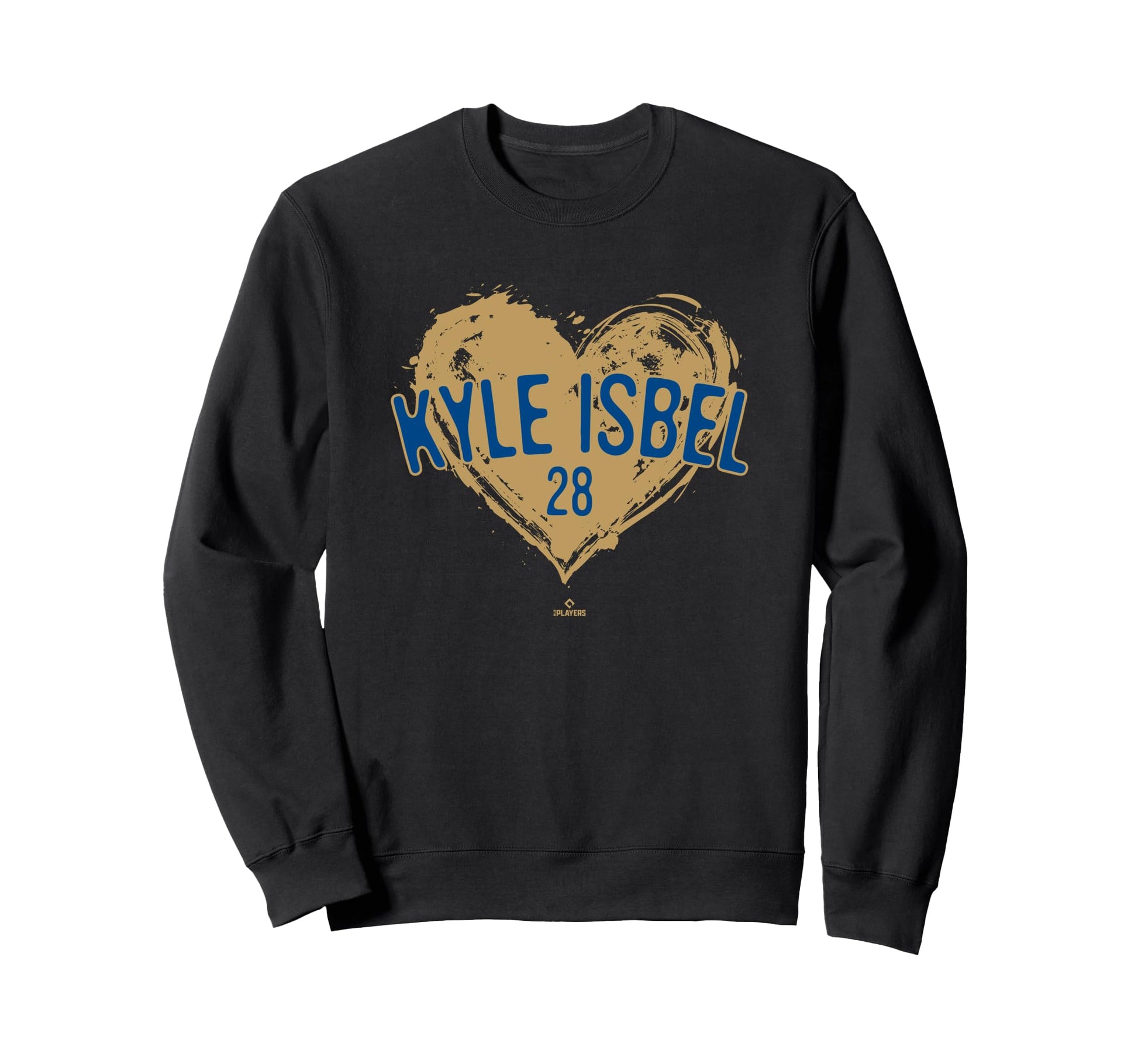 Distressed Heart Kyle Isbel Kansas Sweatshirt - Unique Graphic for Adults - T-Shirt, Sweatshirt, Hoodie