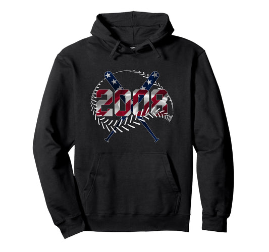 18Th Birthday Baseball 2008 Hoodie - Graphic Print Men Women - T-Shirt, Sweatshirt, Hoodie