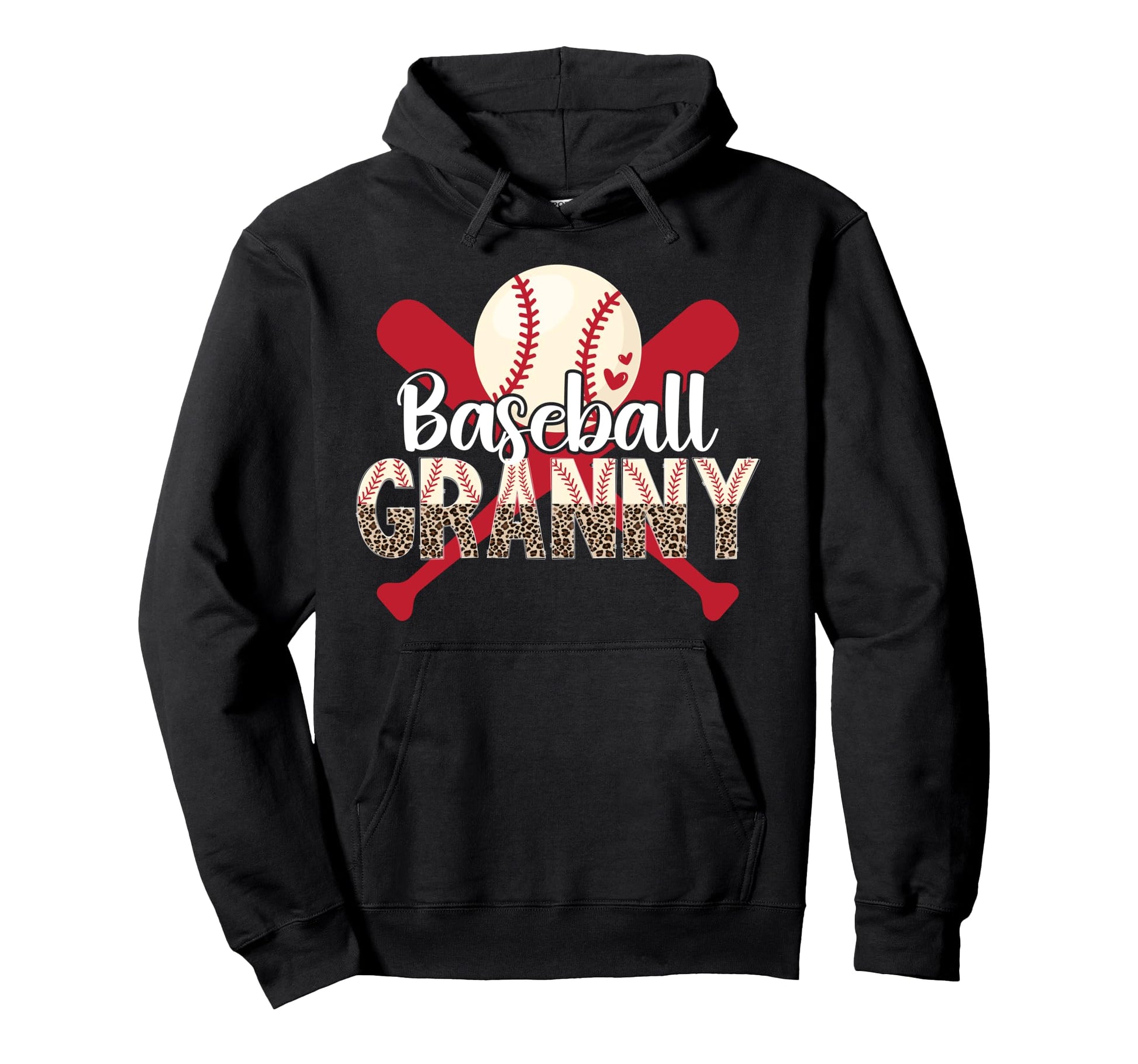 Baseball Granny Leopard Granny Baseball Hoodie - Custom Art Print Unisex - T-Shirt, Sweatshirt, Hoodie