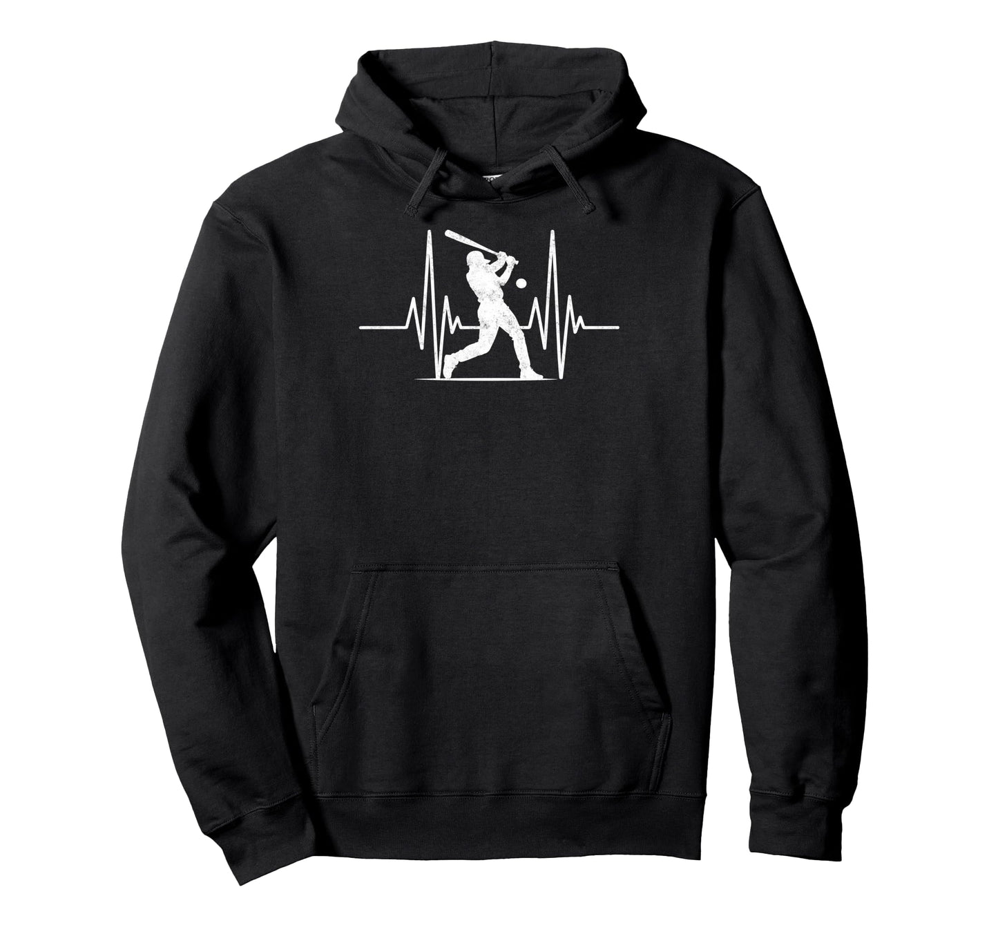 Baseball Player Heartbeat Coach Dad Hoodie - Trendy Graphic for Adults - T-Shirt, Sweatshirt, Hoodie
