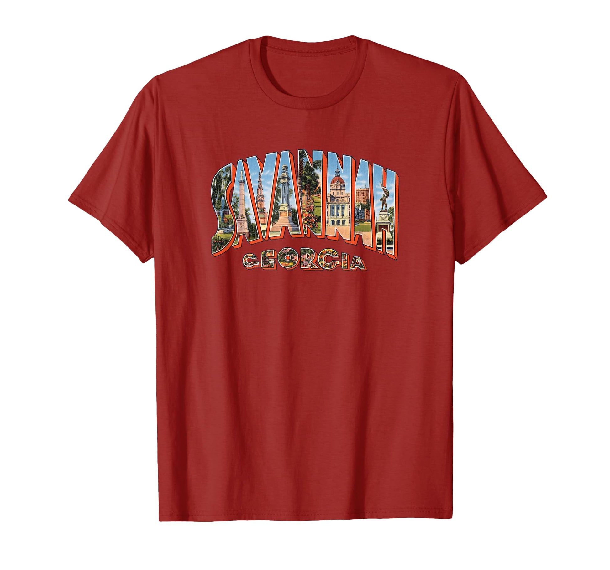 Savannah Georgia Ga Souvenir T-Shirt - Casual Everyday Wear Men Women - T-Shirt, Sweatshirt, Hoodie