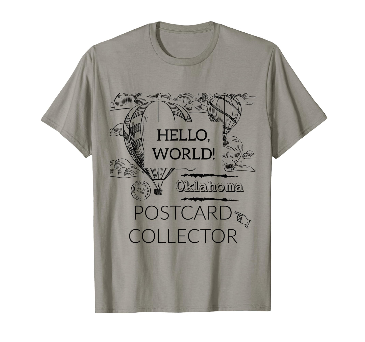 Postcard Collector Deltiologist Hobby Art T-Shirt - Graphic Print Unisex - T-Shirt, Sweatshirt, Hoodie