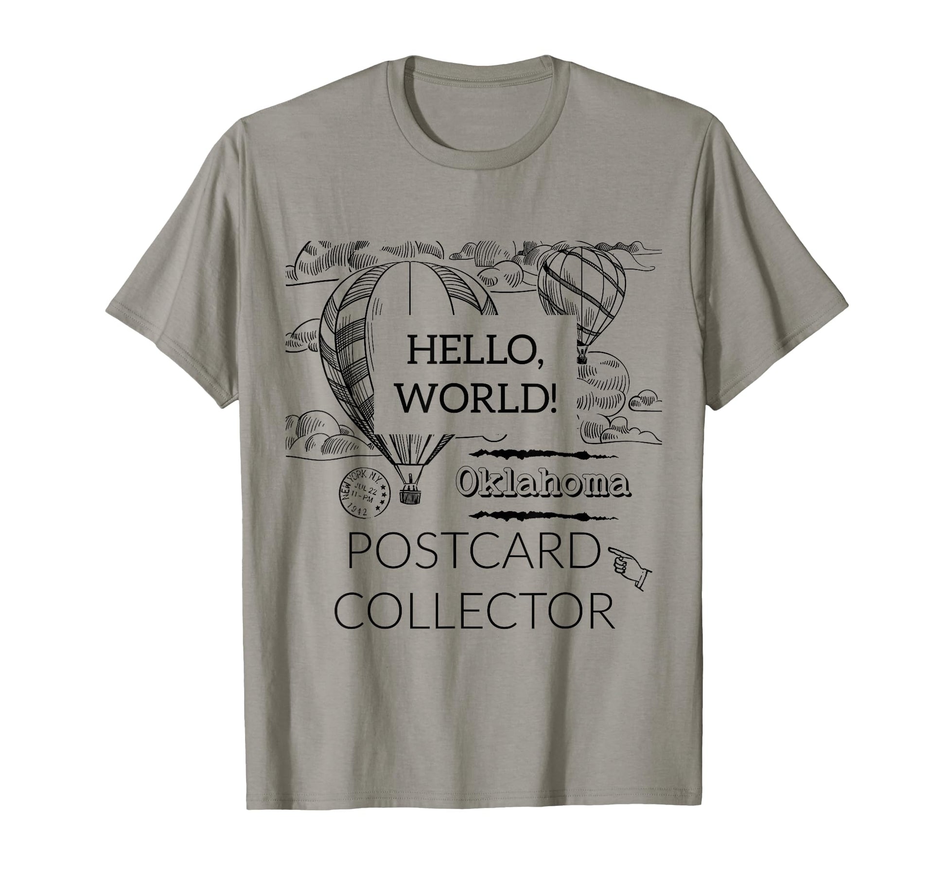 Postcard Collector Deltiologist Hobby Art T-Shirt - Graphic Print Unisex - T-Shirt, Sweatshirt, Hoodie