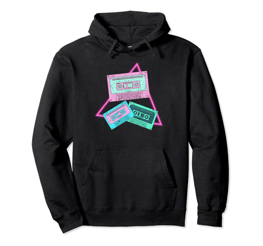 80S Music Lover Synthwave Vaporwave Hoodie - Minimalist Print Men Women - T-Shirt, Sweatshirt, Hoodie