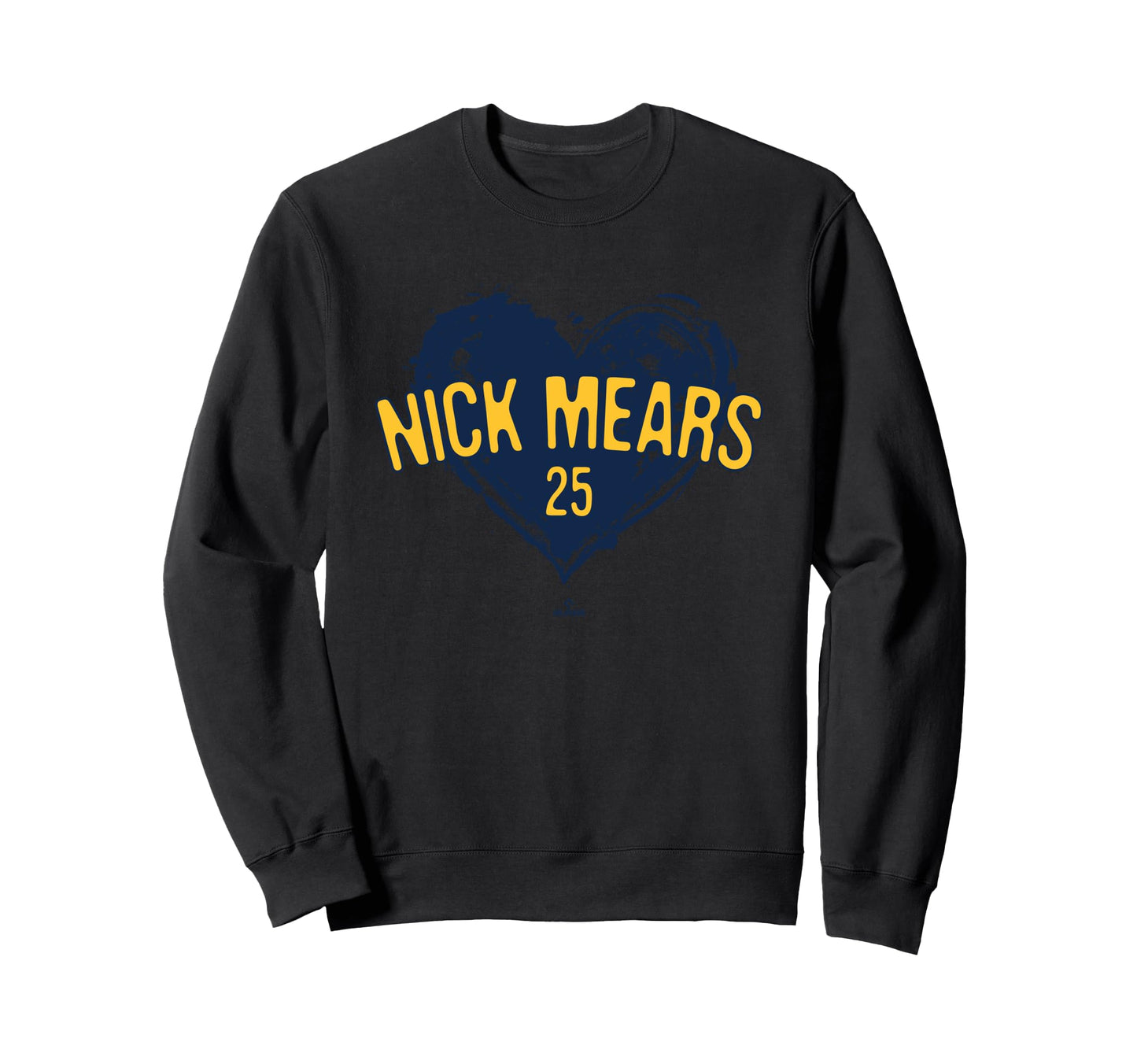 Distressed Heart Nick Mears Milwaukee Sweatshirt - Custom Art Print Unisex - T-Shirt, Sweatshirt, Hoodie