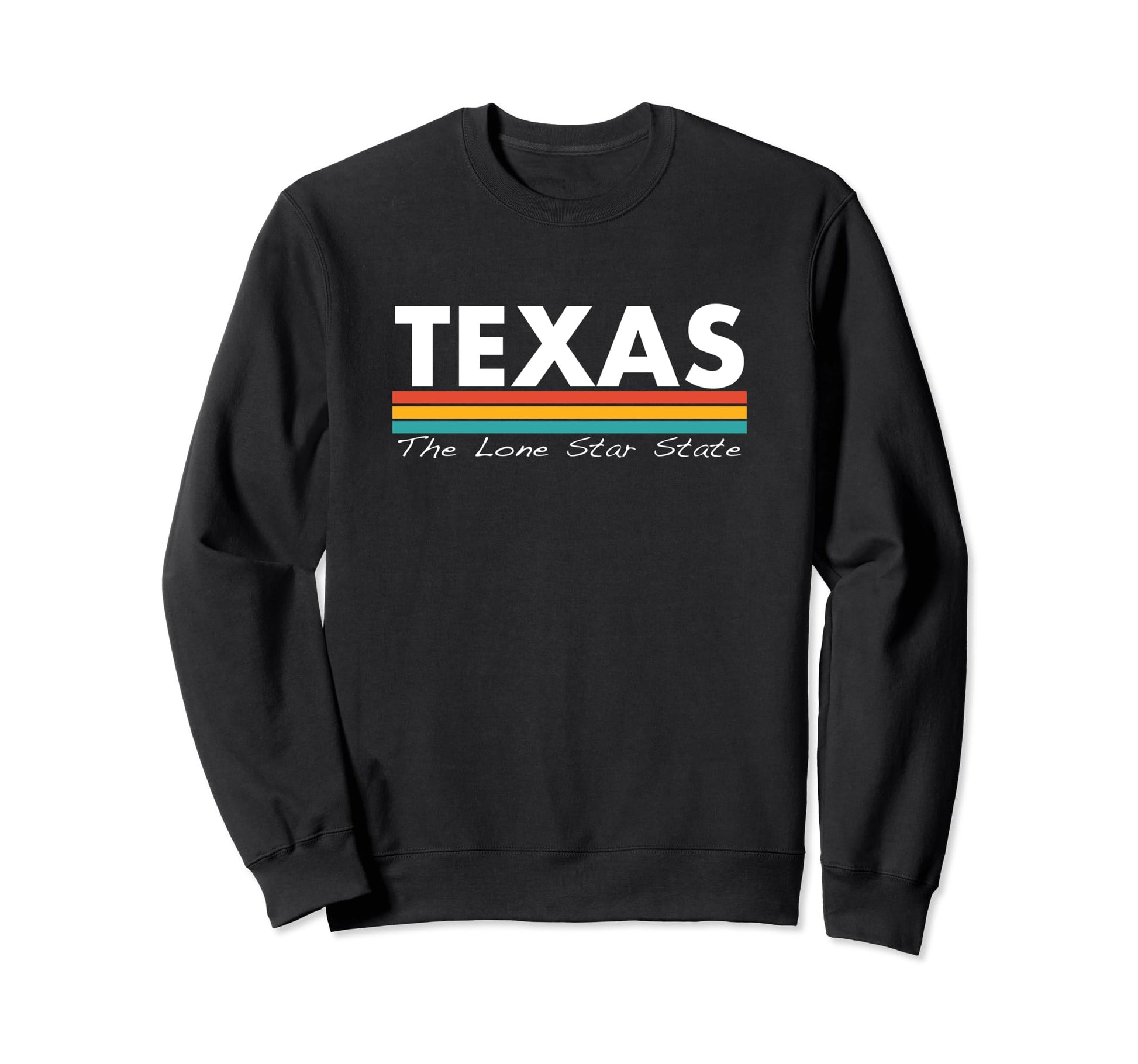 Texas Lone Star State Stripes Sweatshirt - Aesthetic Graphic Men Women - T-Shirt, Sweatshirt, Hoodie