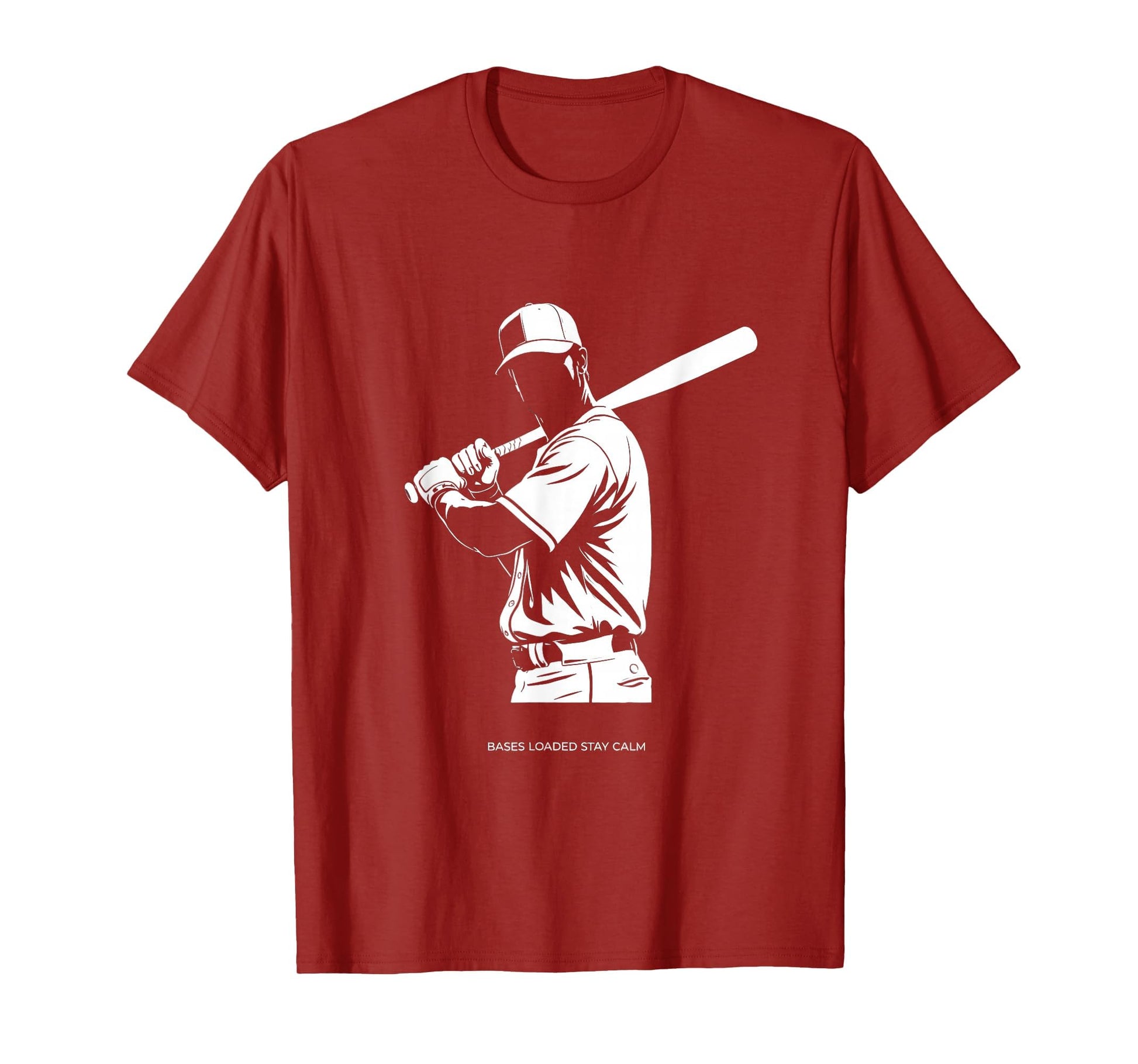 Bases Loaded Stay Calm Baseball Drip T-Shirt - Minimalist Print for Adults - T-Shirt, Sweatshirt, Hoodie