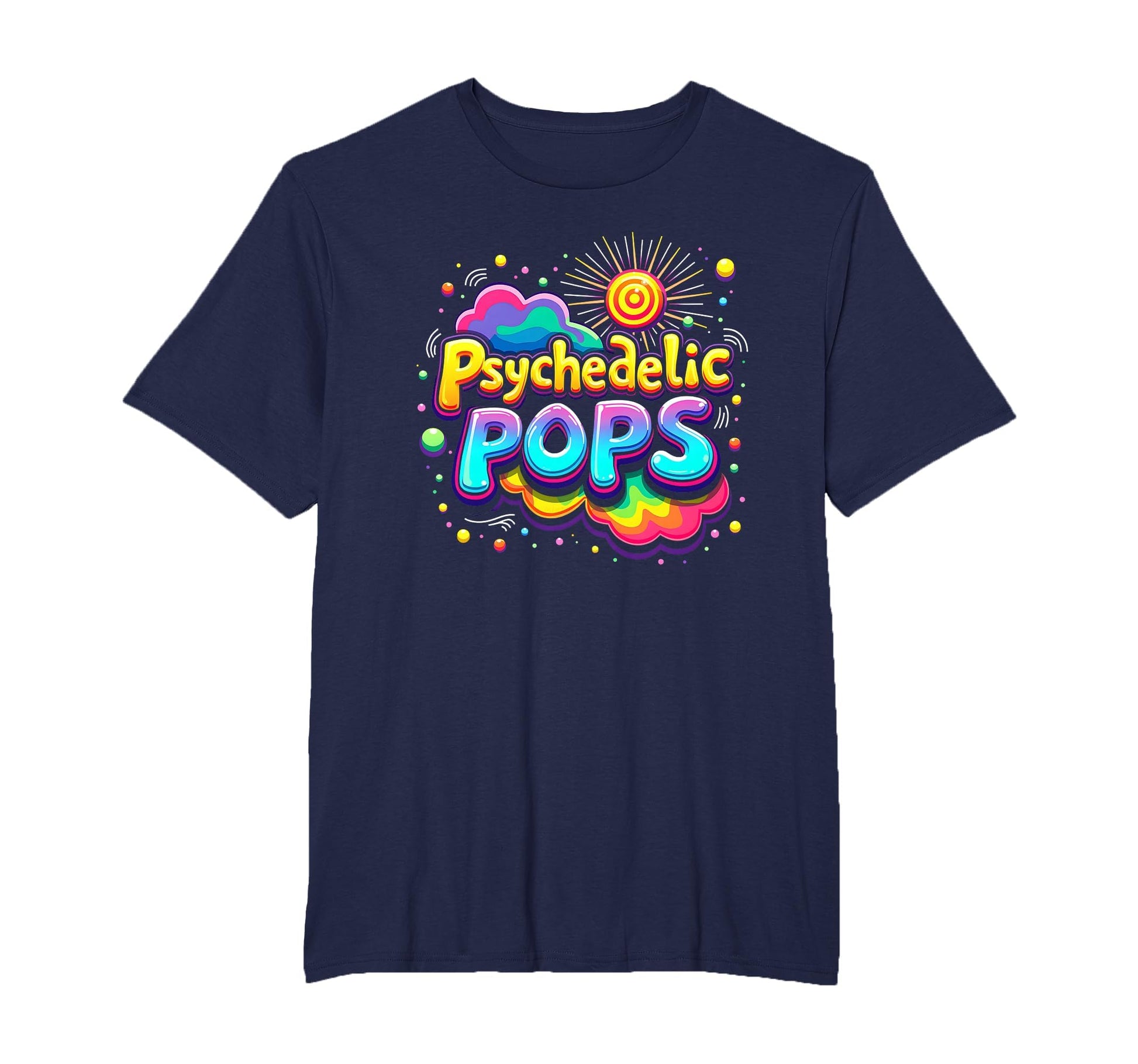 Groovy Dad Psychedelic Pops 60S Hippie T-Shirt - Trendy Graphic for Adults - T-Shirt, Sweatshirt, Hoodie