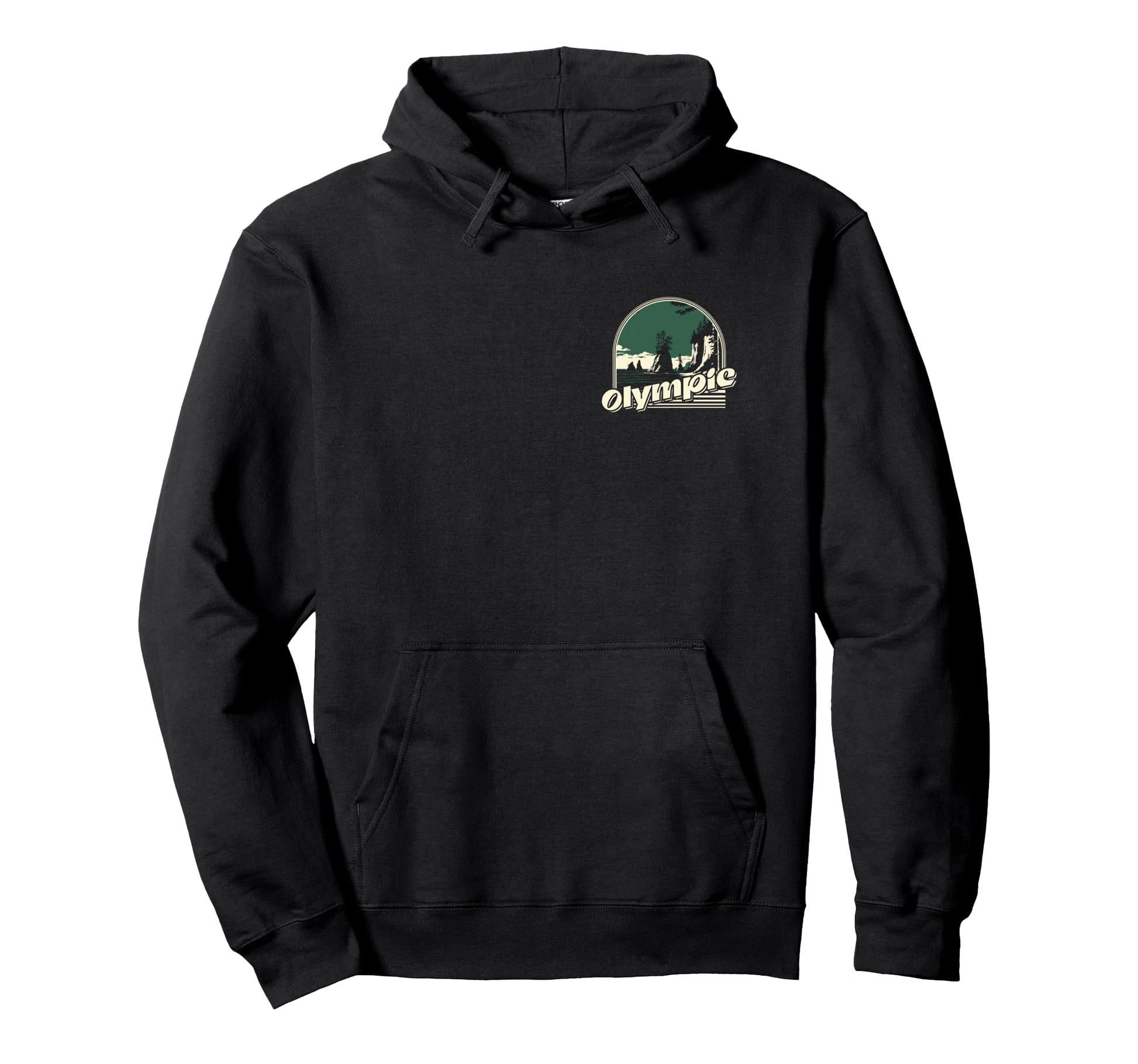 Olympic National Park Front And Back Hoodie - Aesthetic Graphic Unisex - T-Shirt, Sweatshirt, Hoodie