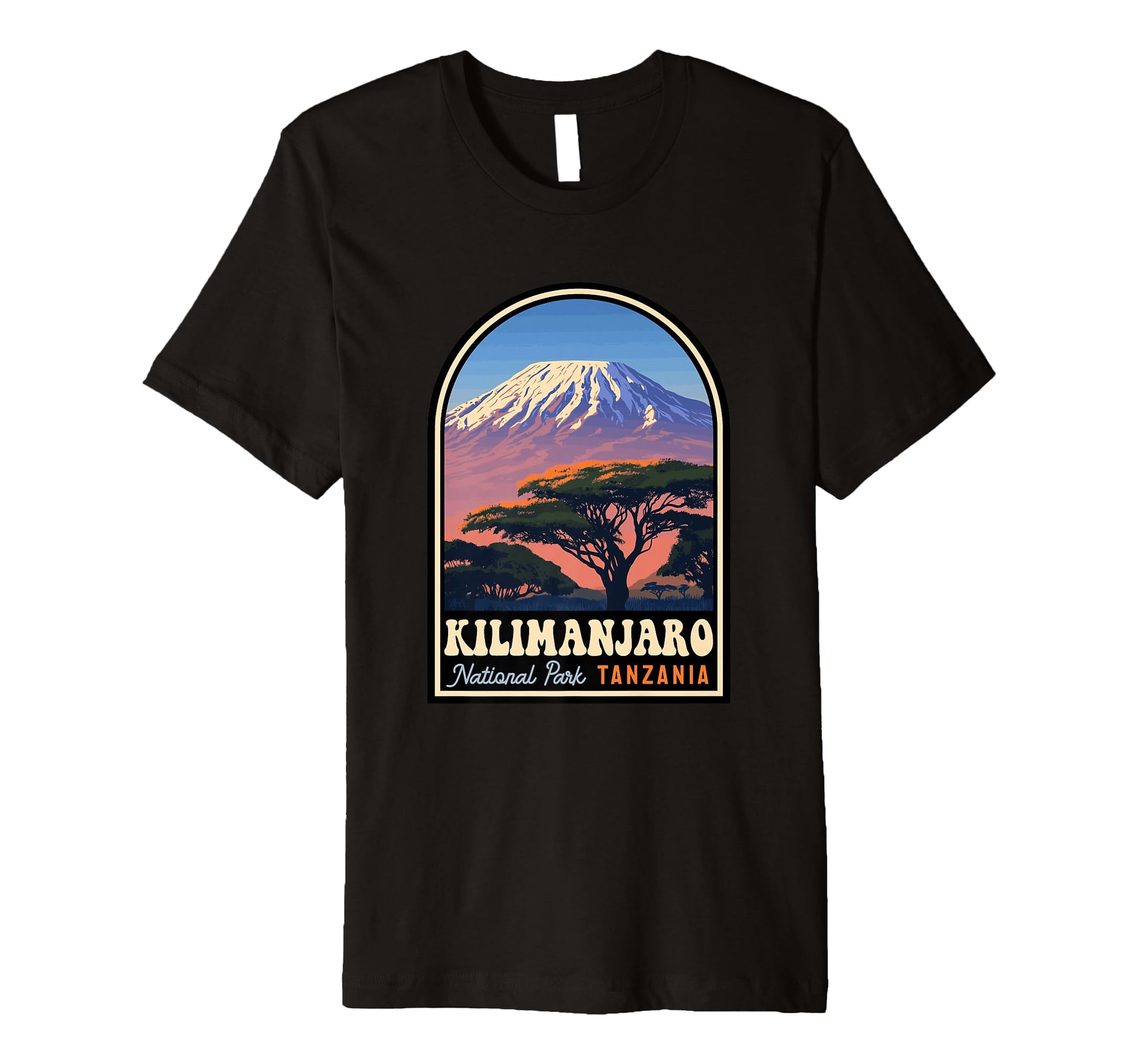 Kilimanjaro National Park Tanzania Mount T-Shirt - Minimalist Print Unisex - T-Shirt, Sweatshirt, Hoodie