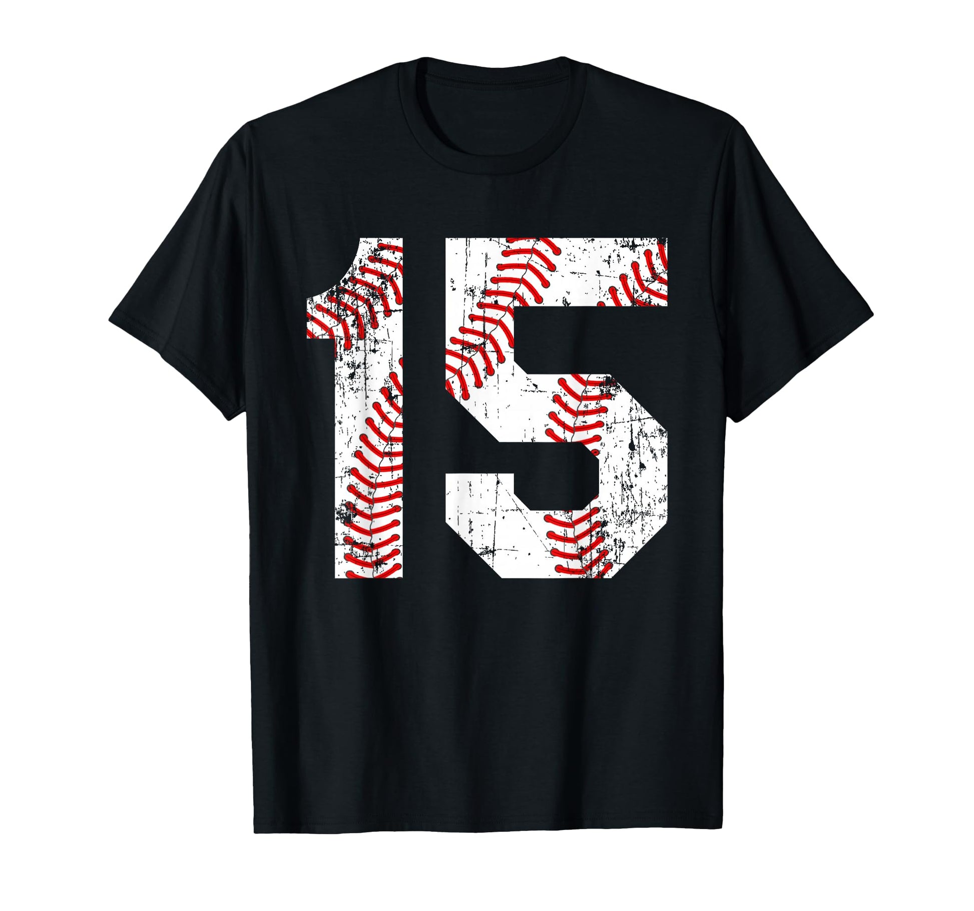 Baseball 15 Jersey Number T-Shirt - Graphic Print Unisex - T-Shirt, Sweatshirt, Hoodie