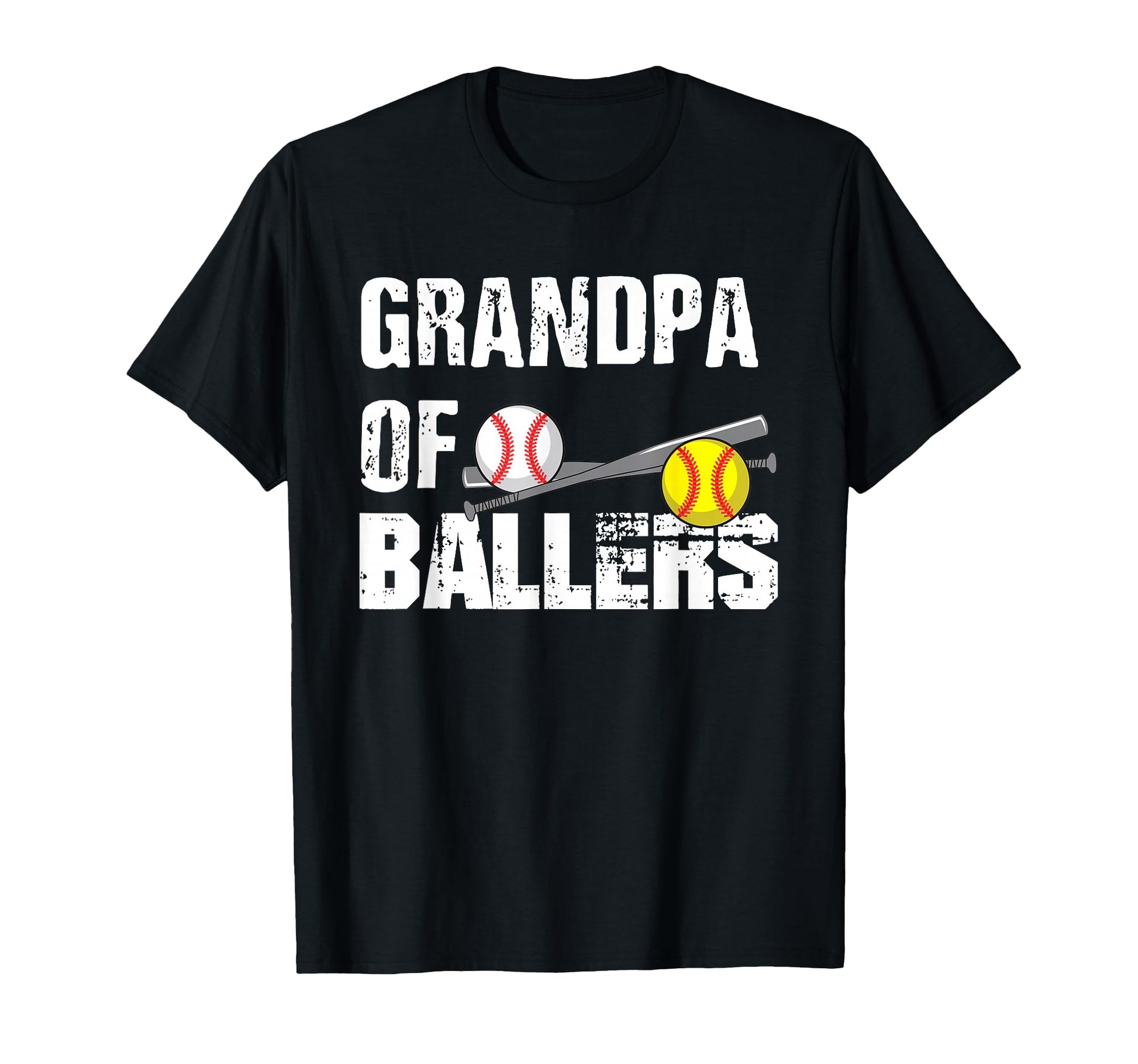 Grandpa Ballers Funny Baseball T-Shirt - Aesthetic Graphic for Adults - T-Shirt, Sweatshirt, Hoodie