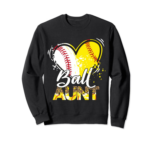 Aunt Both Baseball Softball Sport Sweatshirt - Streetwear Style Men Women - T-Shirt, Sweatshirt, Hoodie