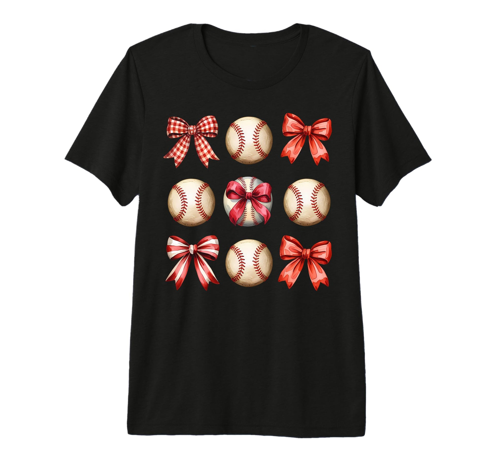 Coquette Bow Baseball Baseball Mama T-Shirt - Trendy Graphic for Adults - T-Shirt, Sweatshirt, Hoodie