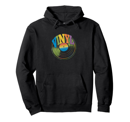 80S 90S Vinyl Record Player Turntable Hoodie - Aesthetic Graphic Men Women - T-Shirt, Sweatshirt, Hoodie