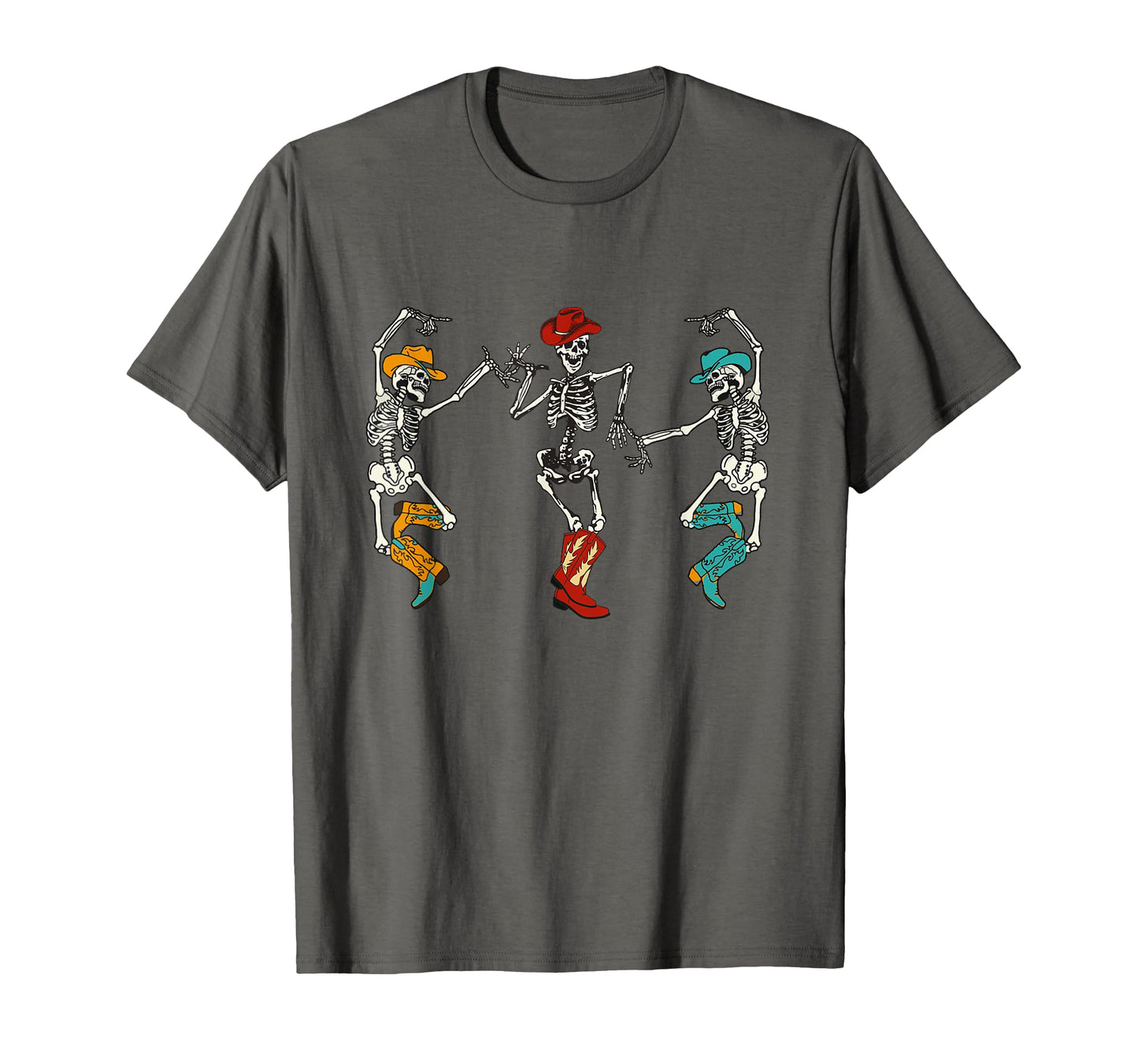 Cowboy Skeleton Cowgirl Dancing T-Shirt - Aesthetic Graphic for Adults - T-Shirt, Sweatshirt, Hoodie