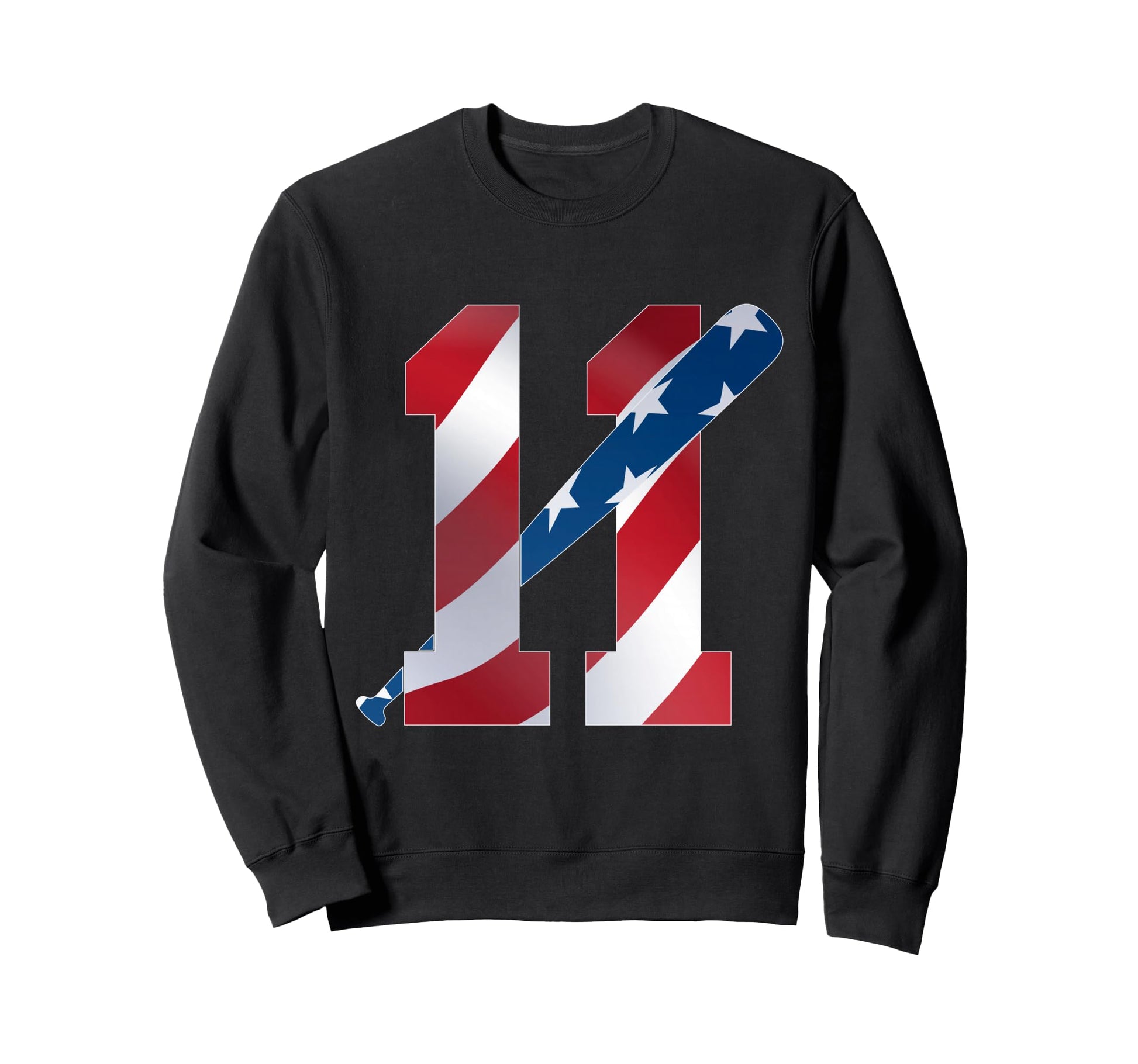 Number 11 Years Baseball 11Th Birthday Sweatshirt - Novelty Apparel Unisex - T-Shirt, Sweatshirt, Hoodie