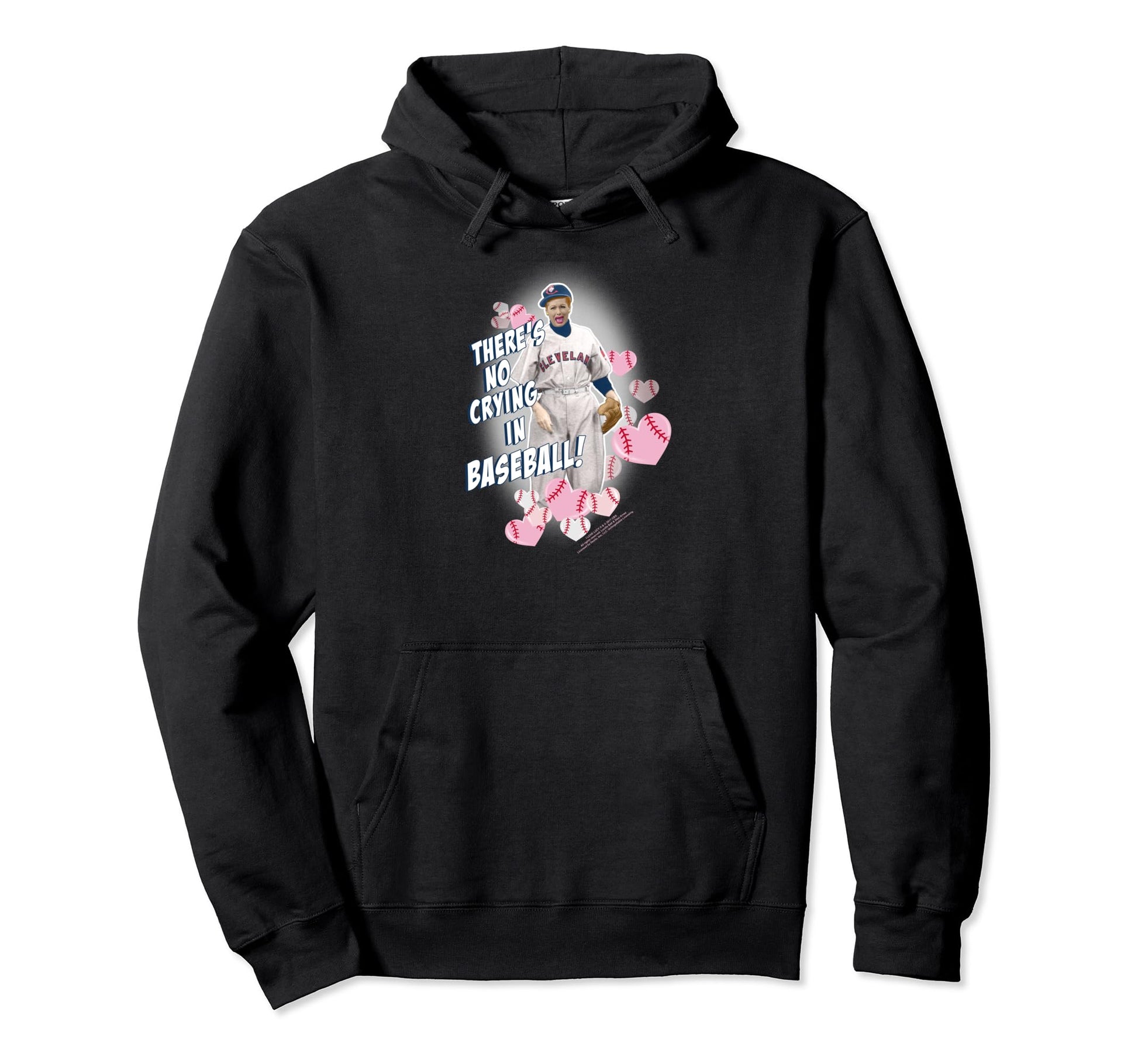 I Love Lucy No Crying Baseball Hoodie - Custom Art Print for Adults - T-Shirt, Sweatshirt, Hoodie