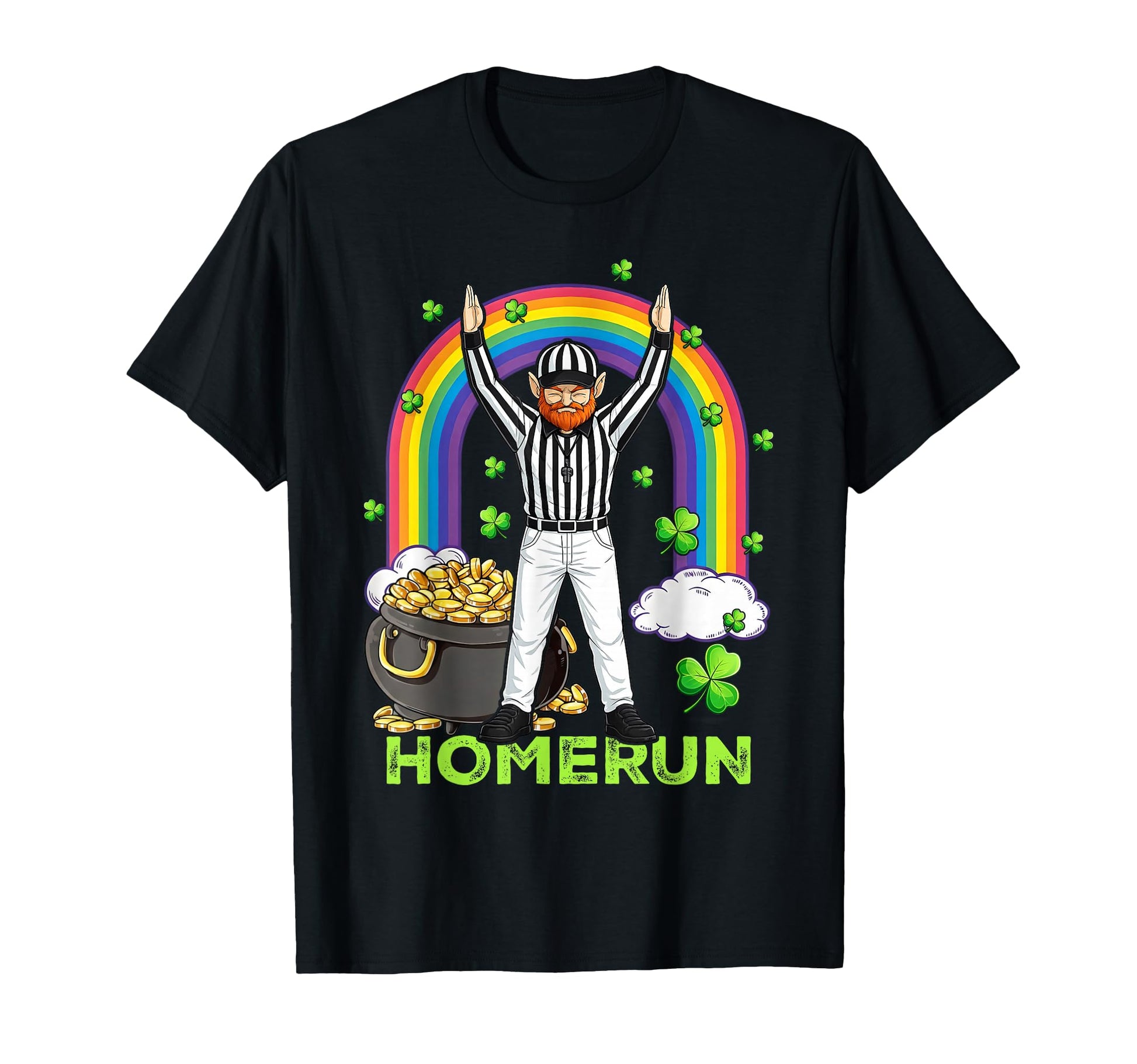 Baseball Patricks Day Homerun Umpire T-Shirt - Unique Graphic Unisex - T-Shirt, Sweatshirt, Hoodie