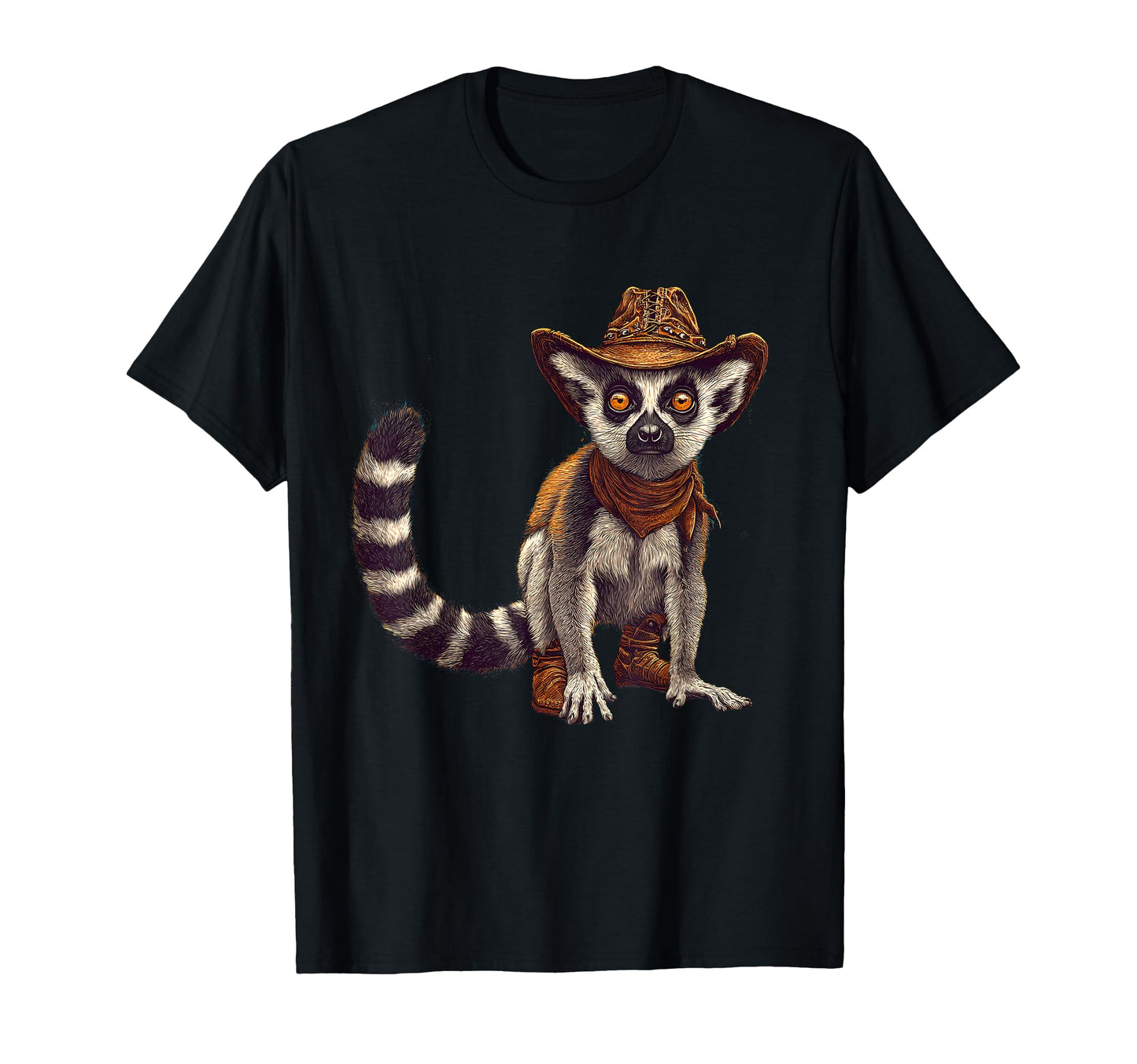 Lemur Cowboy Rodeo Cowgirl Western T-Shirt - Aesthetic Graphic Unisex - T-Shirt, Sweatshirt, Hoodie