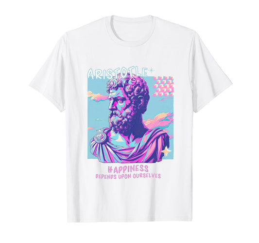 Aristotle Y2K Aesthetic Stoic T-Shirt - Novelty Apparel for Adults - T-Shirt, Sweatshirt, Hoodie