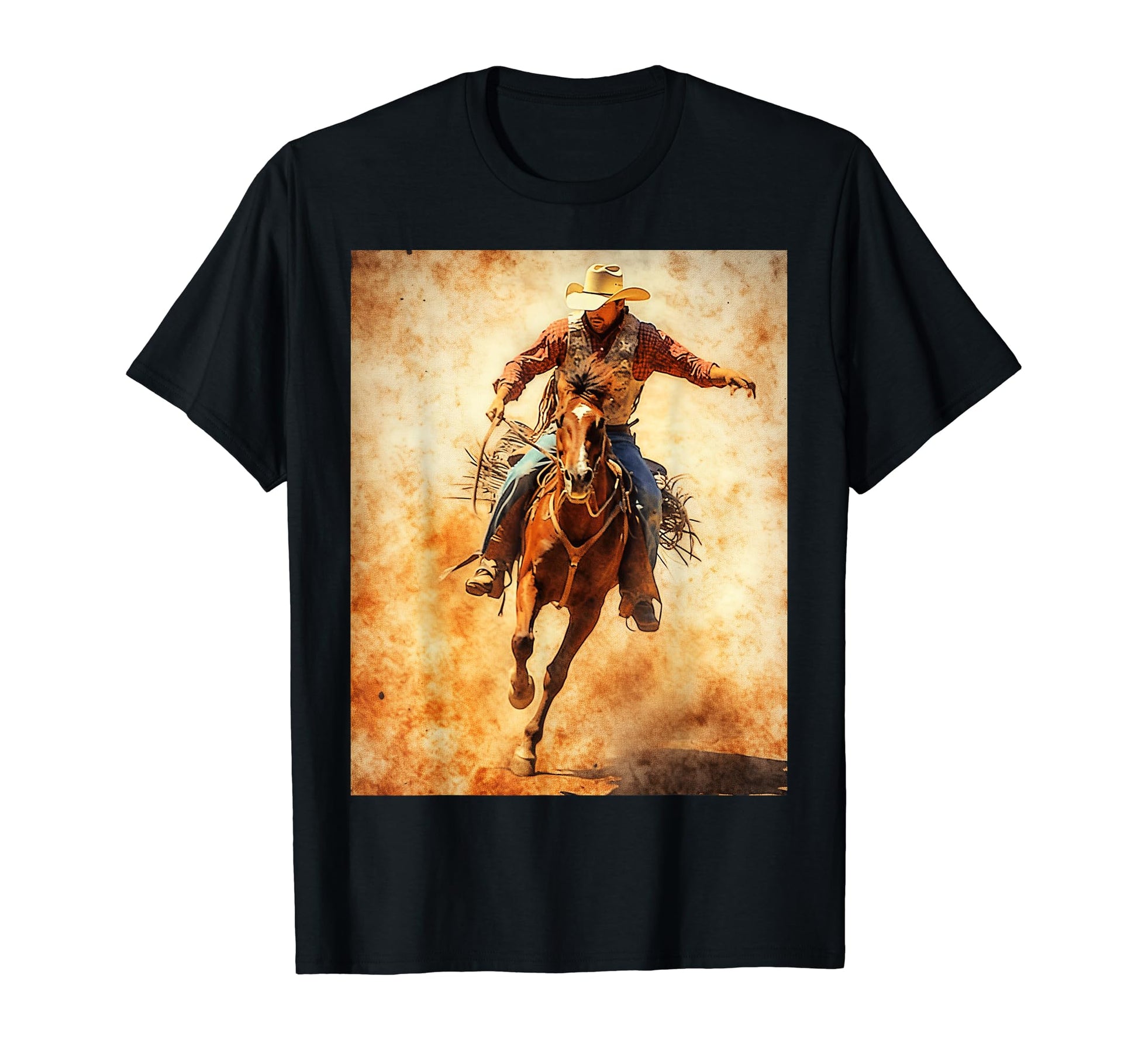 Cowboy Rodeo Horse Riding Usa Cowboy T-Shirt - Fun Novelty Design Unisex - T-Shirt, Sweatshirt, Hoodie