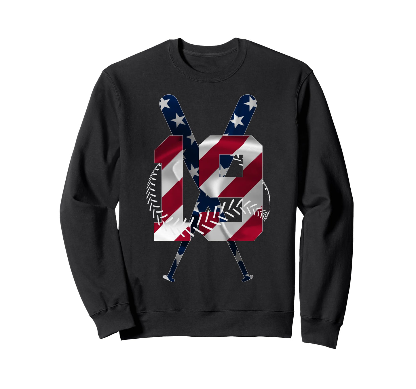 Number 19 Years Baseball 19Th Sweatshirt - Casual Everyday Wear Men Women - T-Shirt, Sweatshirt, Hoodie