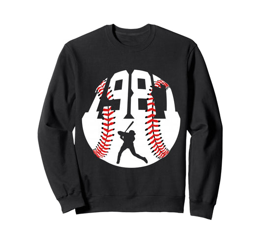 1987 Baseball 39Th Birthday Sweatshirt - Unique Graphic for Adults - T-Shirt, Sweatshirt, Hoodie