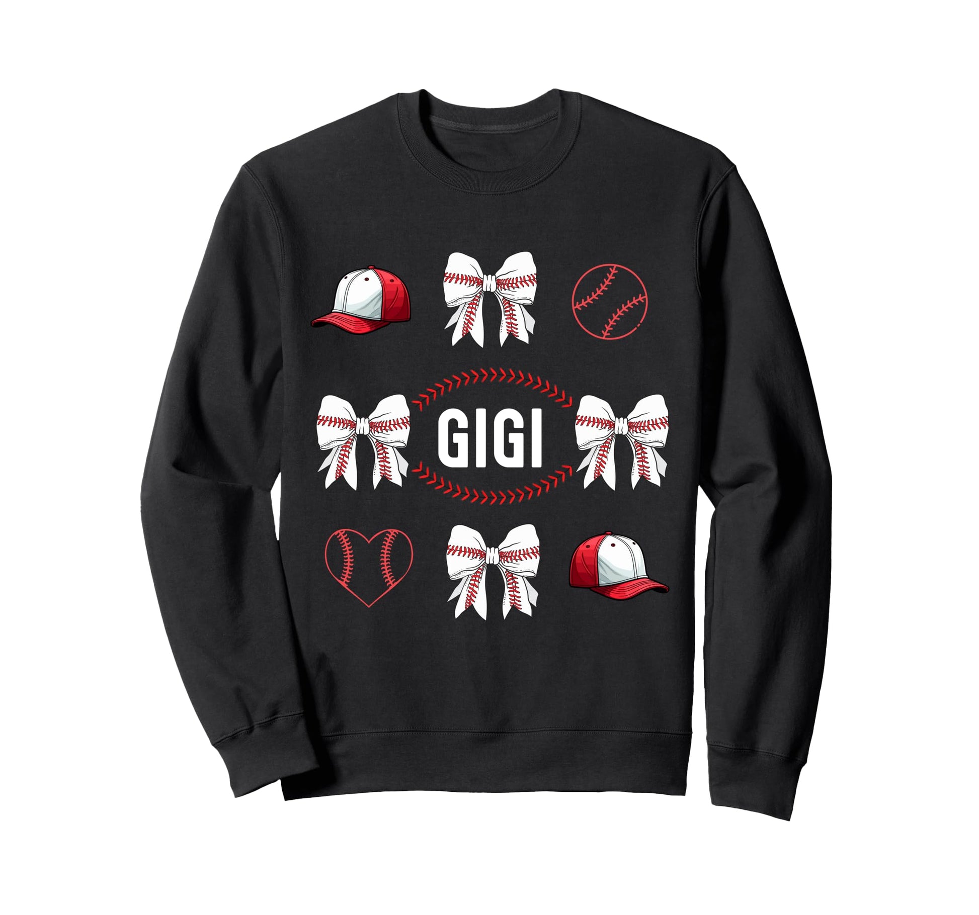 Baseball Coquette Bow Game Day Sweatshirt - Minimalist Print for Adults - T-Shirt, Sweatshirt, Hoodie