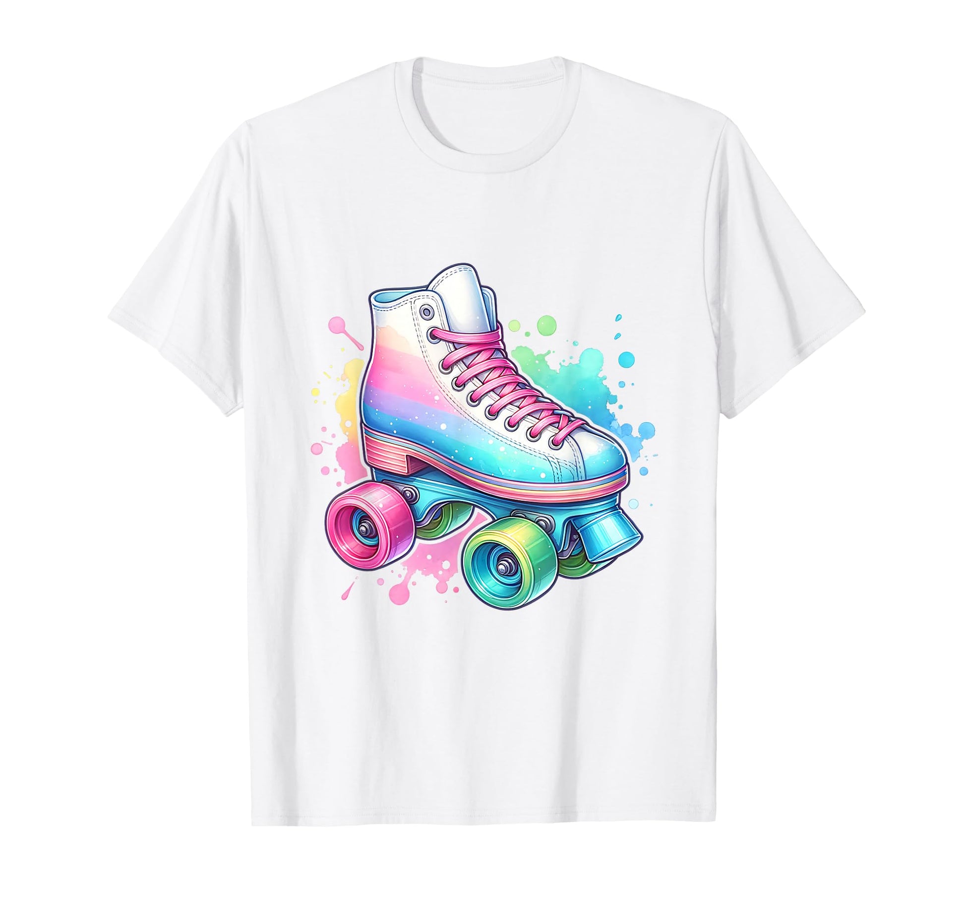 Roller Skate Colorful Roller Skating T-Shirt - Minimalist Print Men Women - T-Shirt, Sweatshirt, Hoodie