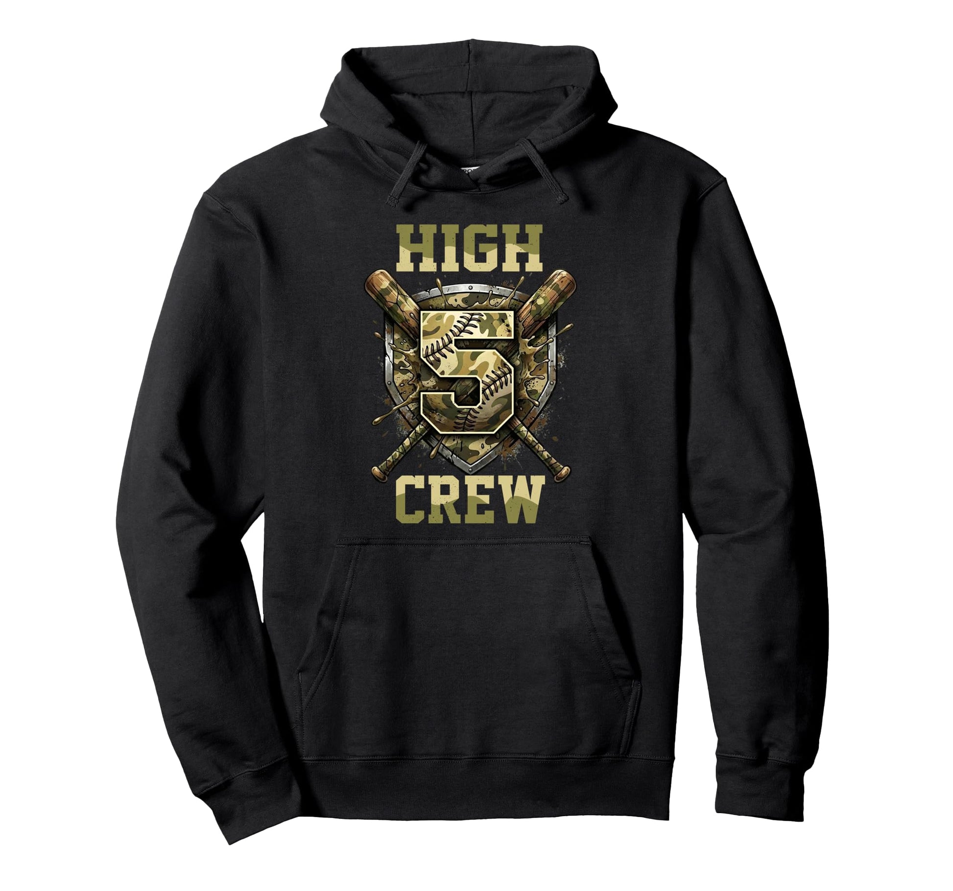 Hi 5 Birthday Party Decorations Baseball Hoodie - Unique Graphic Men Women - T-Shirt, Sweatshirt, Hoodie