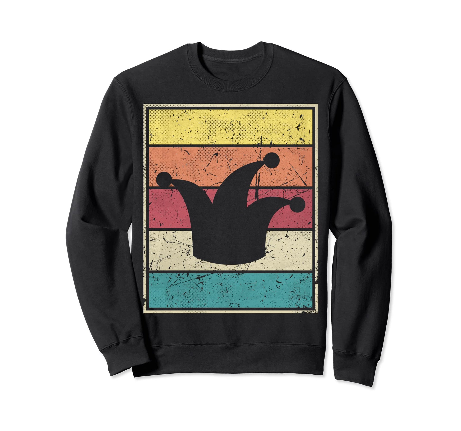 Joker Hat Stripes Sweatshirt - Minimalist Print Unisex - T-Shirt, Sweatshirt, Hoodie
